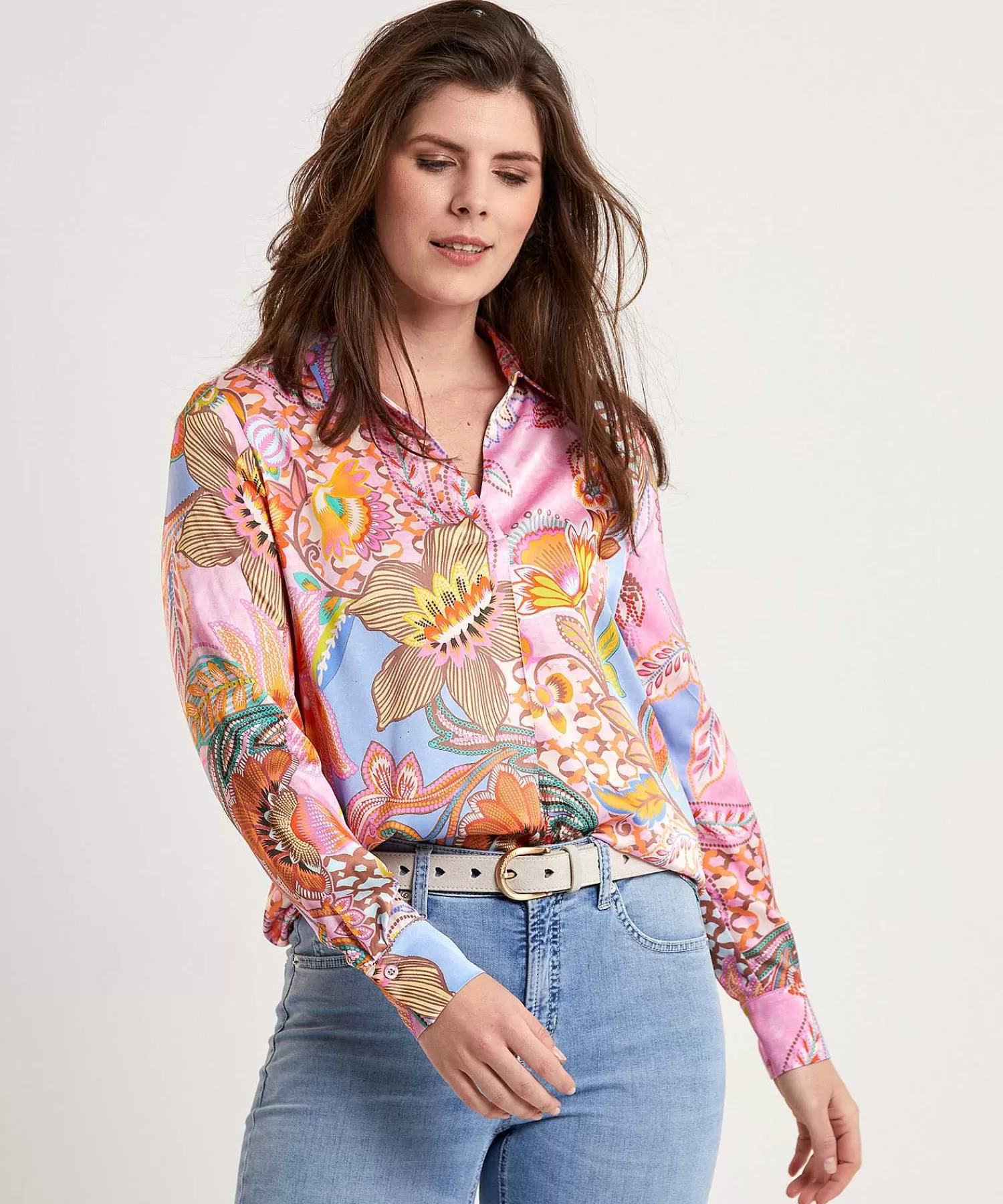 Blouses^Louis and Mia Silky Blouse Multiflower