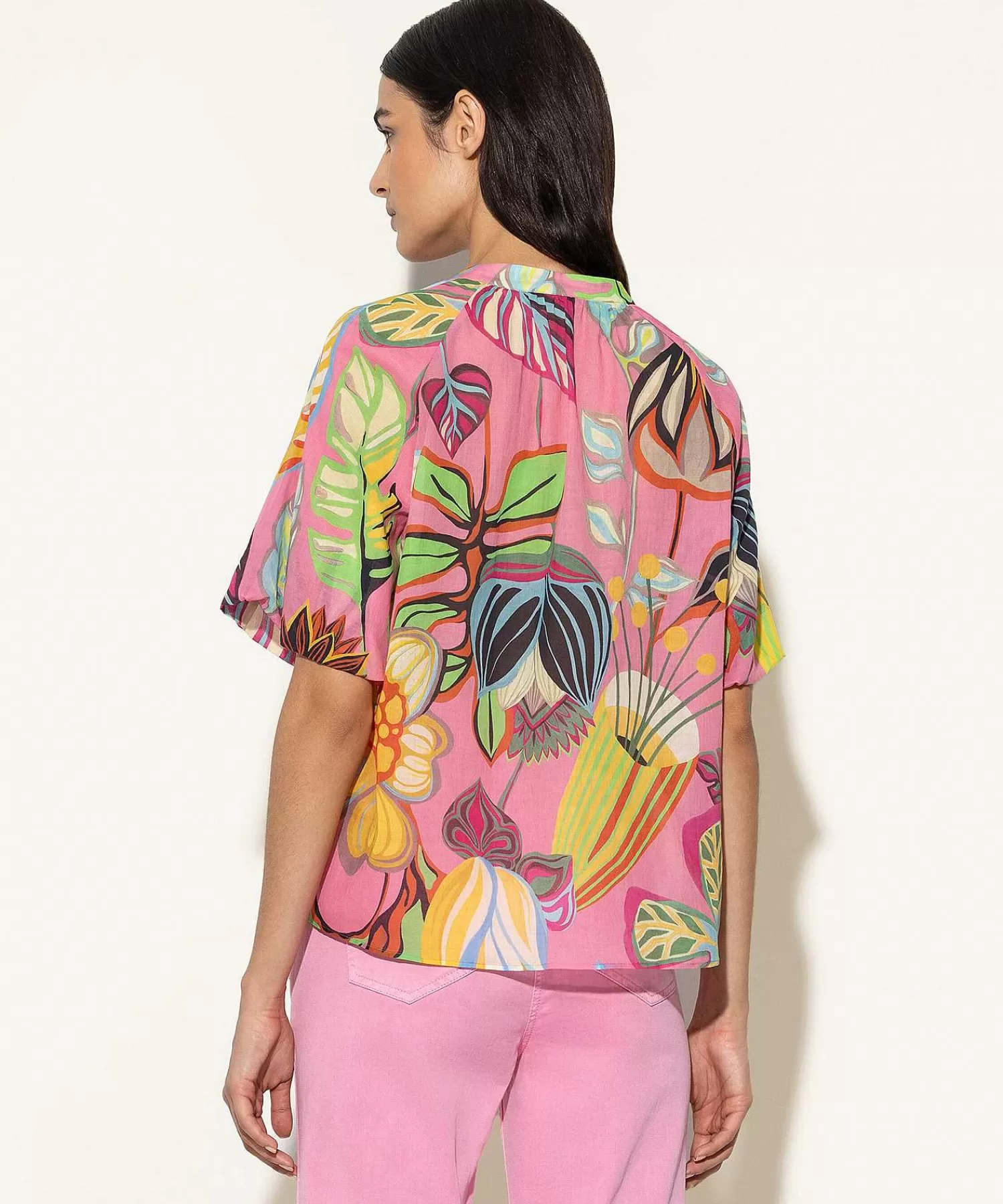 Blouses^Luisa Cerano Blouse Tropische Bloemprint