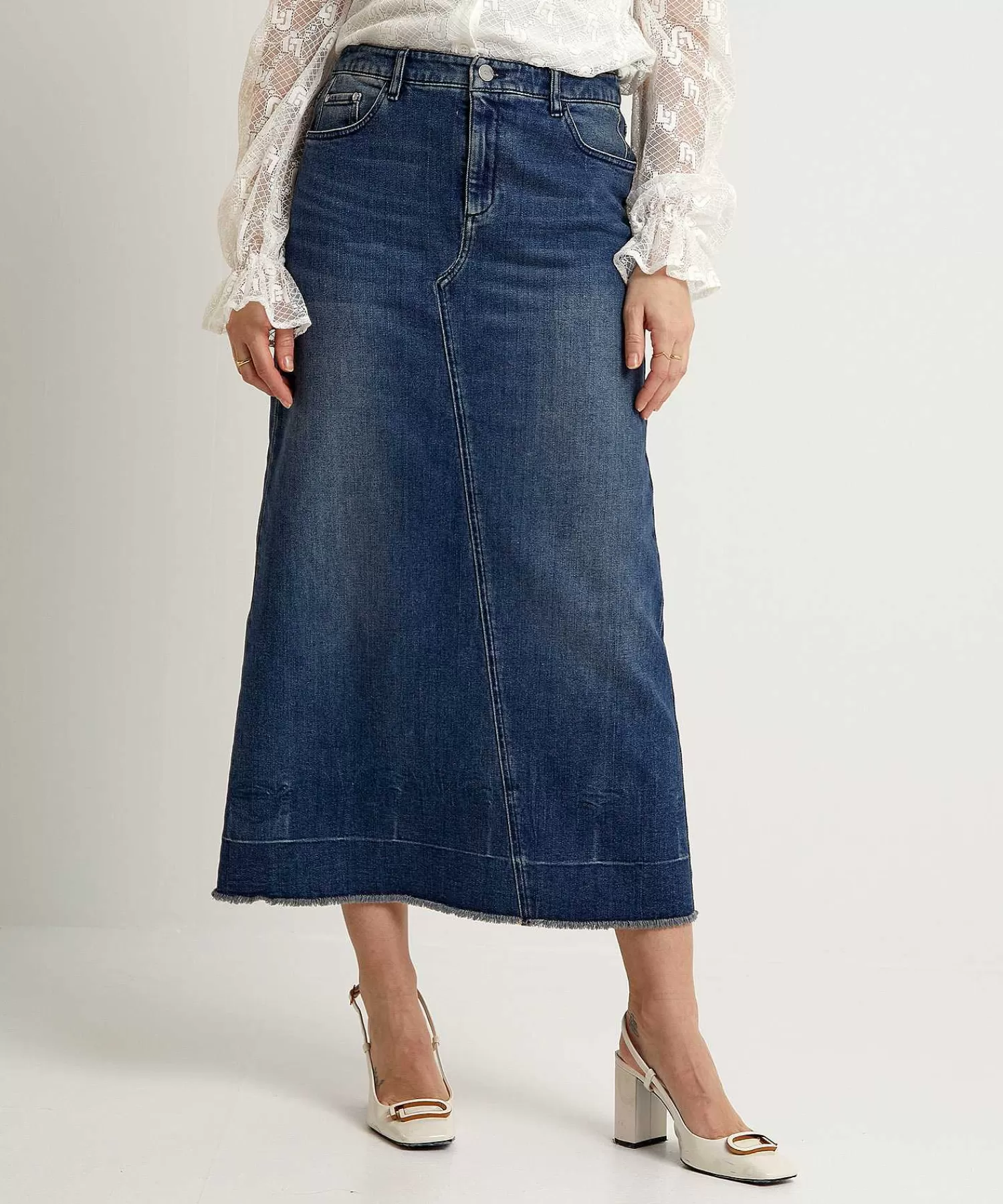 Rokken^Luisa Cerano Denim Rok