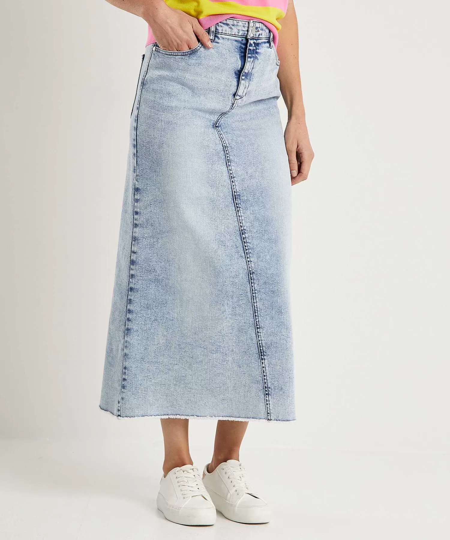 Rokken^Luisa Cerano Denim Rok Met Split