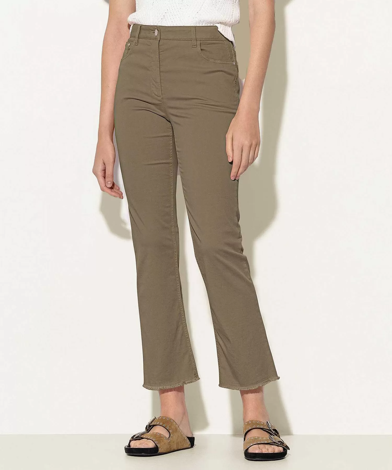 Broeken^Luisa Cerano Kick Flare Soft Broek