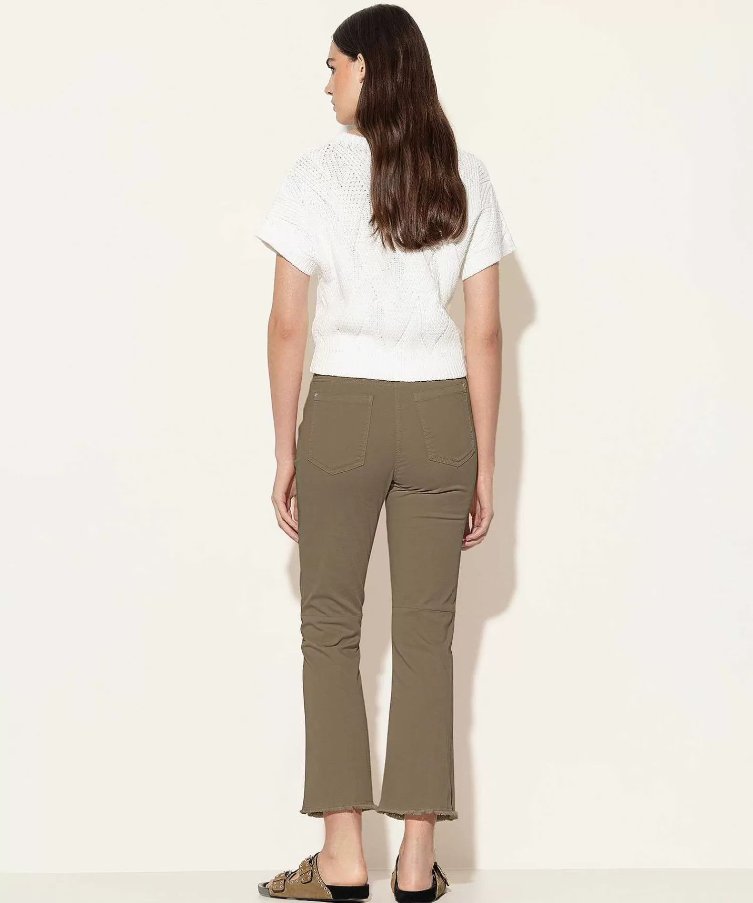 Broeken^Luisa Cerano Kick Flare Soft Broek