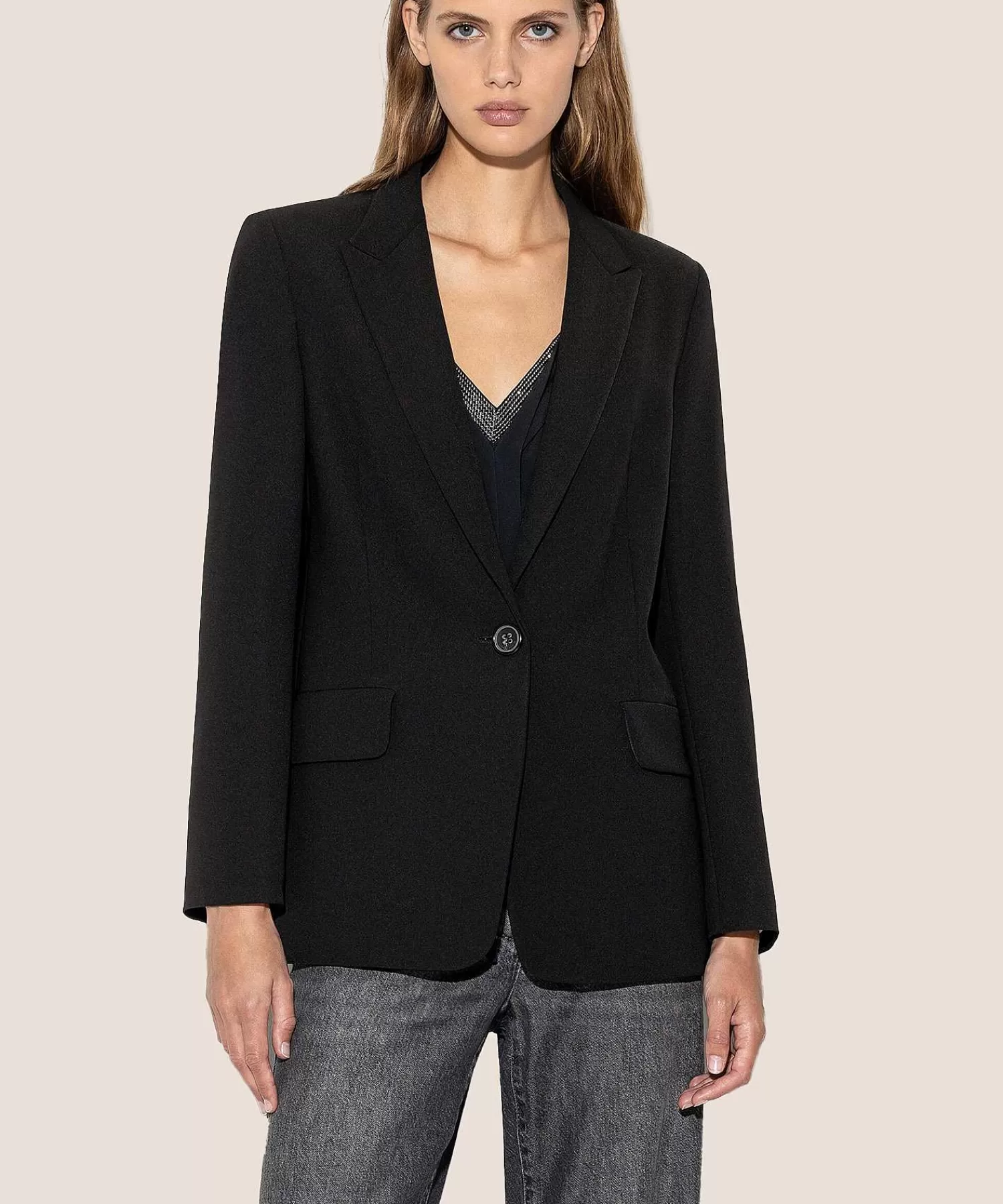 Blazers^Luisa Cerano Light Crepe Blazer