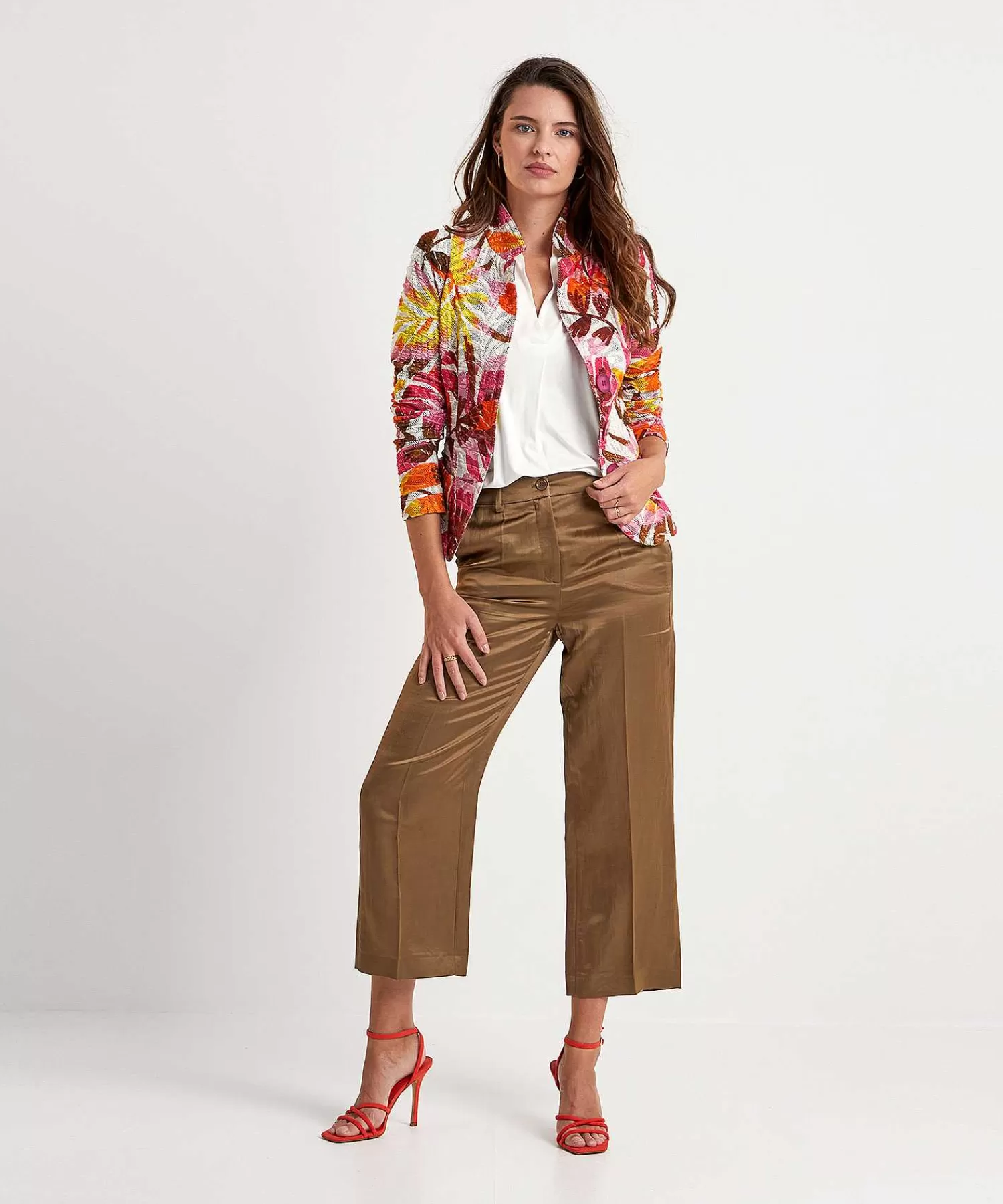 Broeken^Luisa Cerano Silky Cropped Pantalon