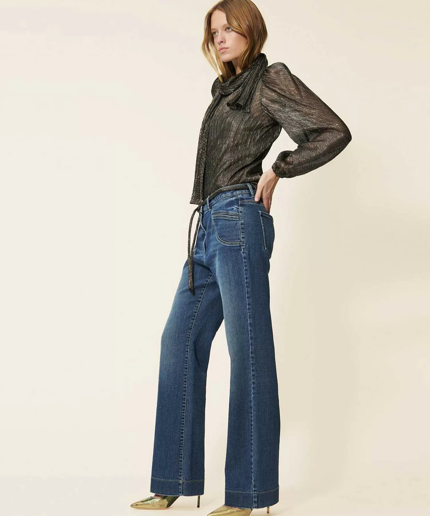 Jeans^Luisa Cerano Wide Leg Jeans