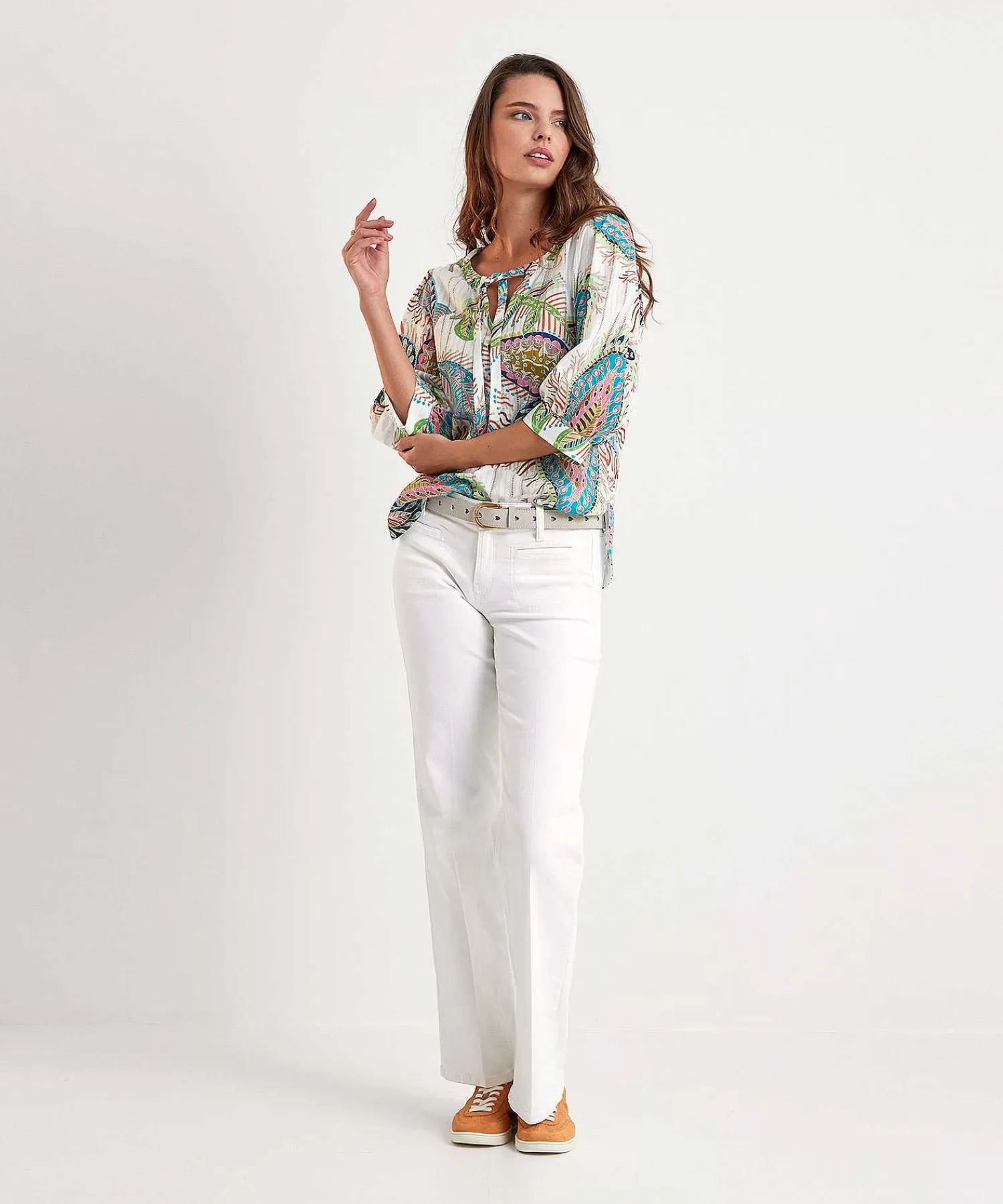 Blouses^Marc Cain Collections Marc Cain Blouse Multicolor Bladprint