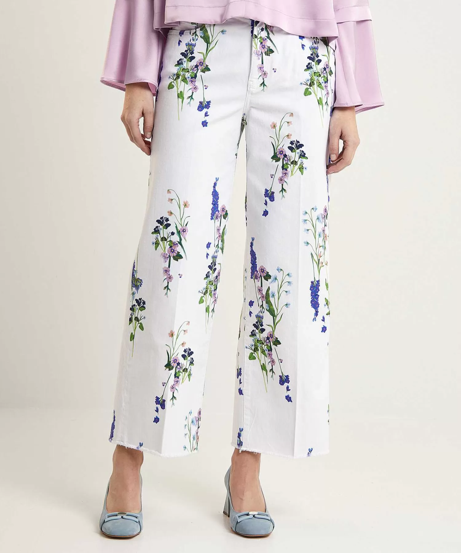 Jeans^Marc Cain Collections Marc Cain Cropped Jeans Met Bloemenprint Wylie