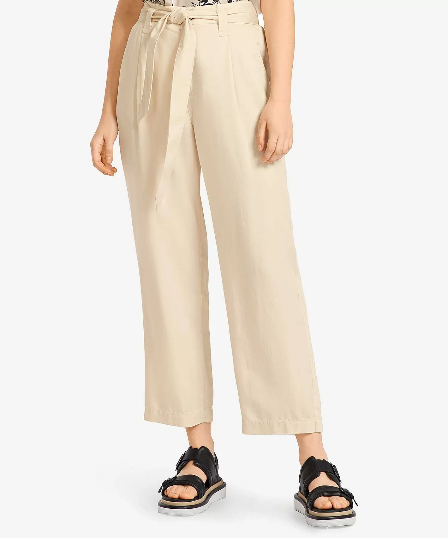 Broeken^Marc Cain Pants Marc Cain Culotte Broek Met Ceintuur Welleri