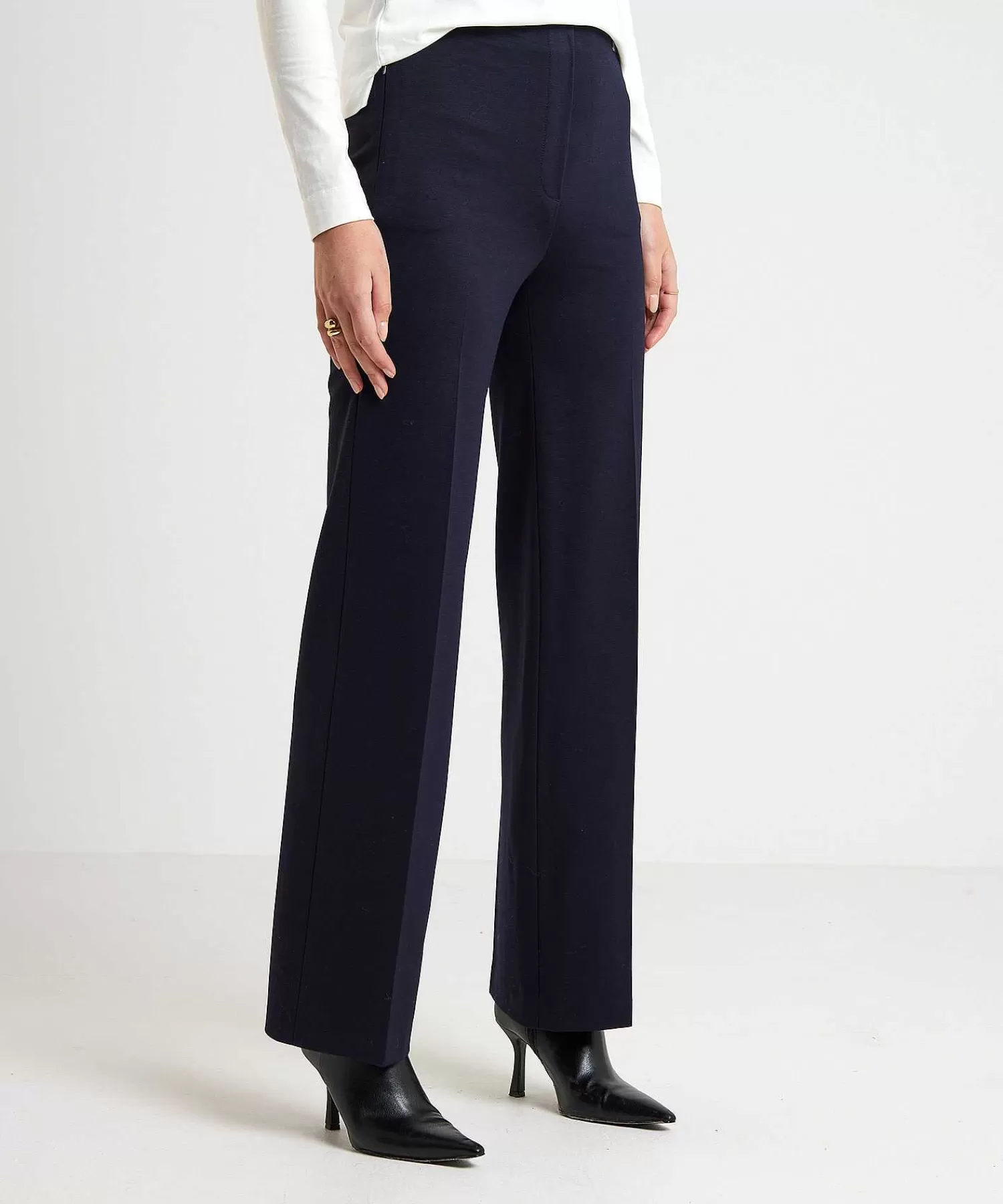 Broeken^Marc Cain Additions Marc Cain Flared Broek Jersey Winder