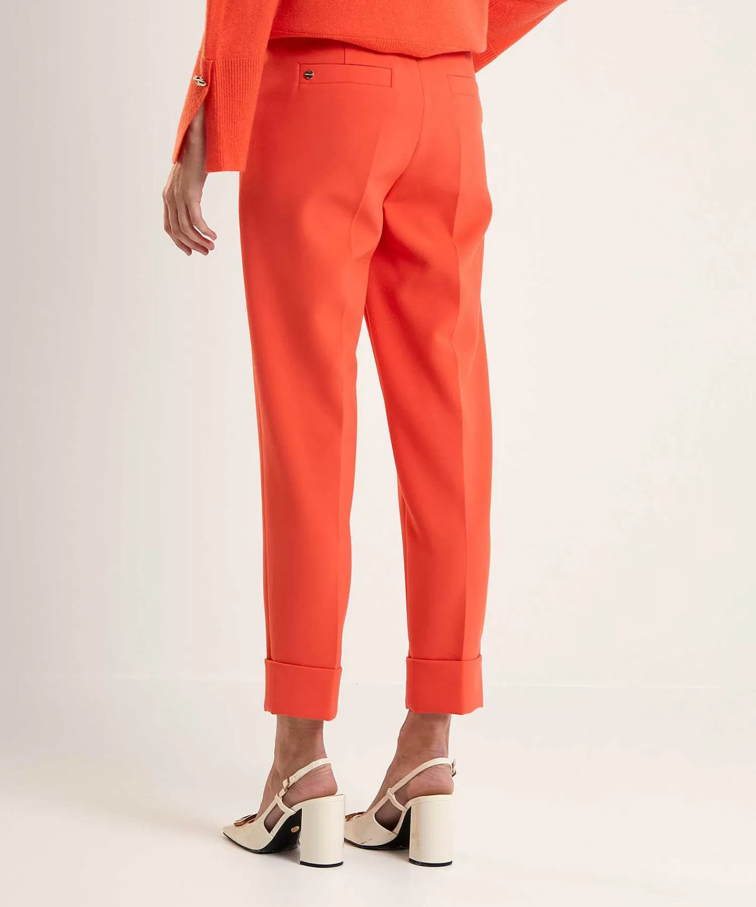 Broeken^Marc Cain Collections Marc Cain Pantalon Met Deelnaad Fordon