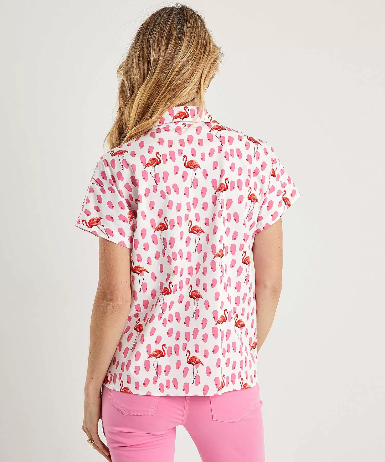 Blouses^Marc Cain Additions Marc Cain Poplin Blouse Flamingo