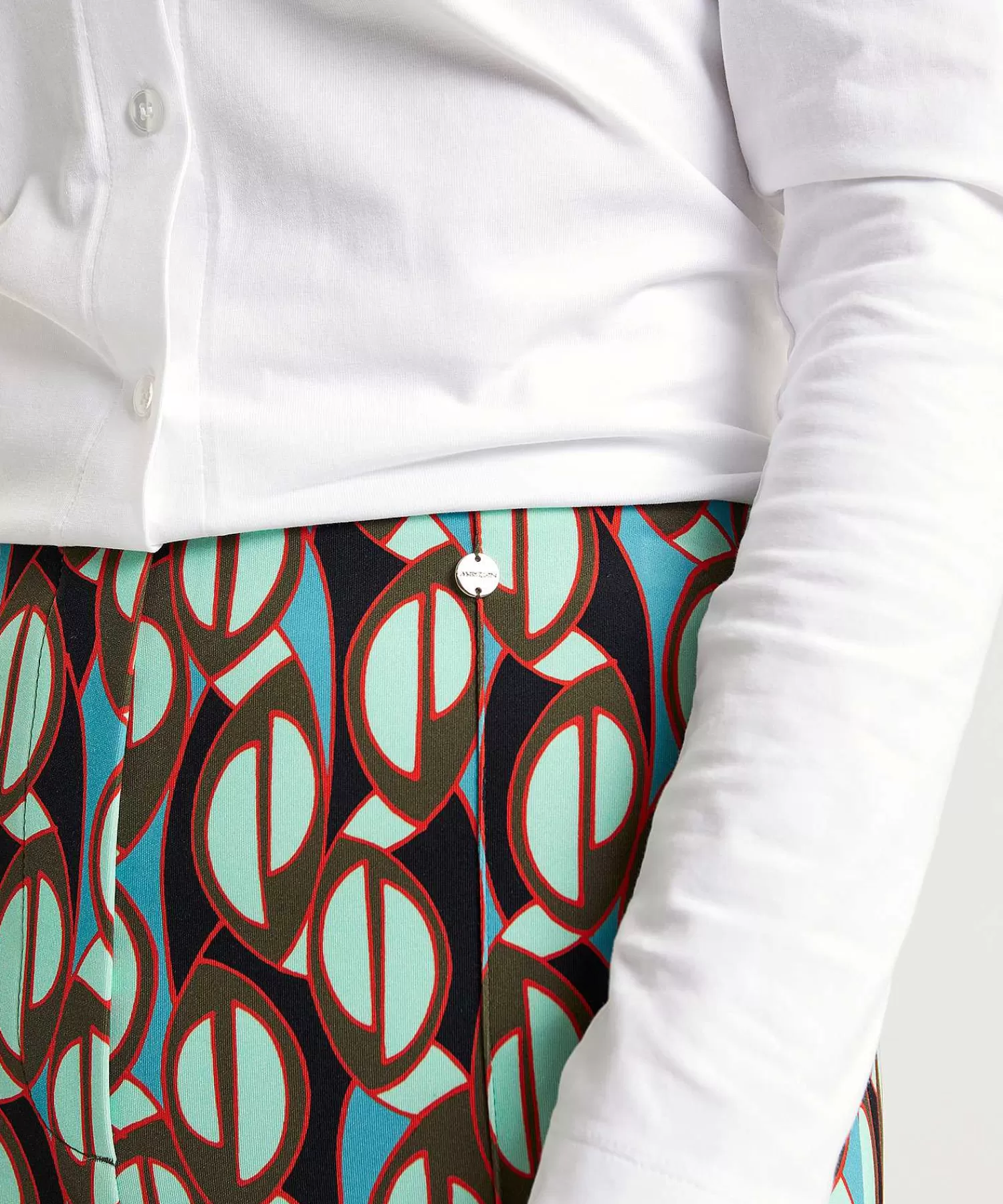Broeken^Marc Cain Collections Marc Cain Scuba Broek Multicolor Frederica