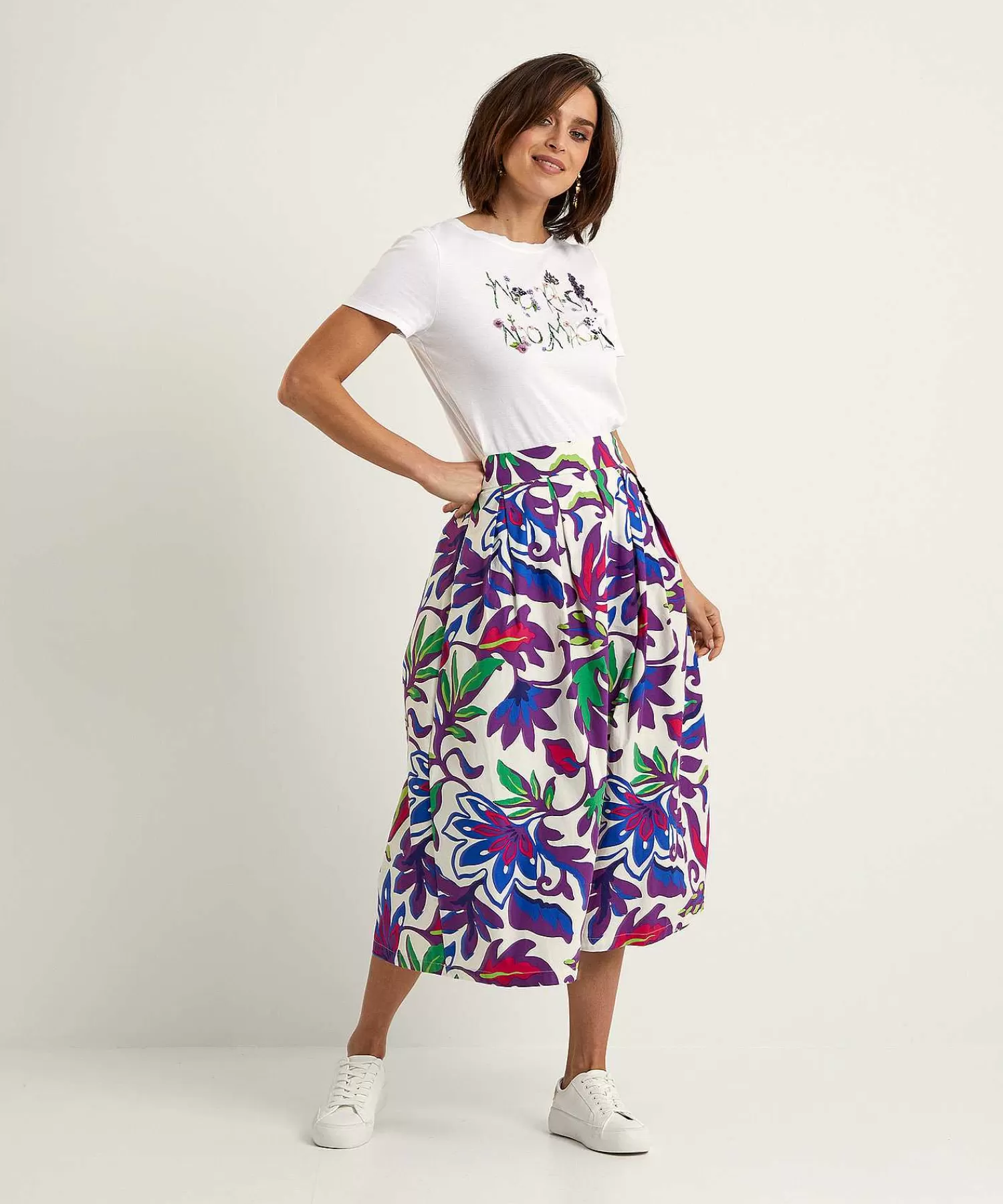 Shirts En Tops^Marc Cain Collections Marc Cain Shirt Met Bloemen Letterprint