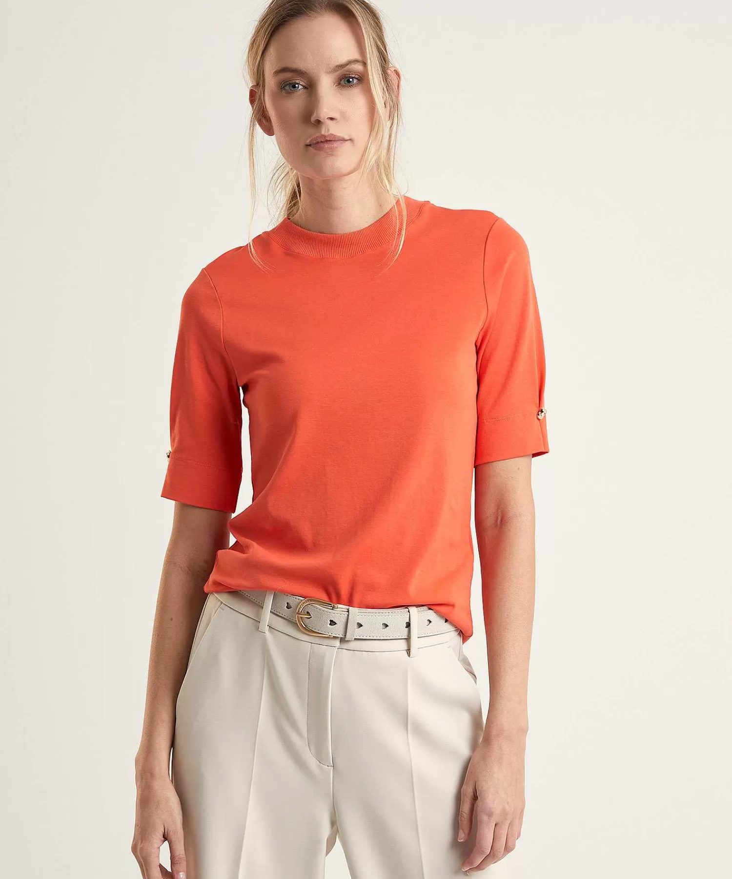 Shirts En Tops^Marc Cain Collections Marc Cain Shirt Met Halflange Mouw