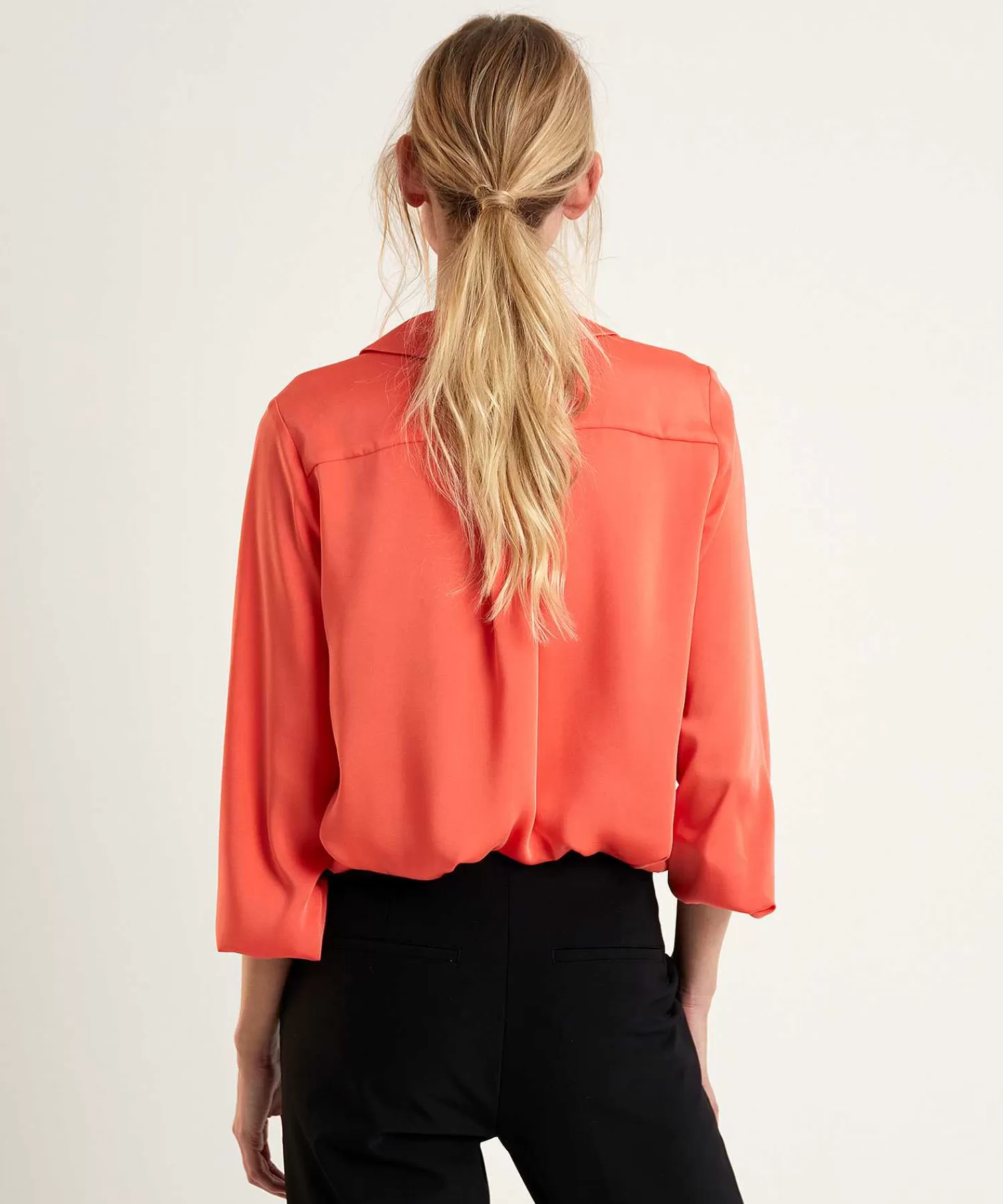 Blouses^Marc Cain Collections Marc Cain Silky Blouse Polokraag