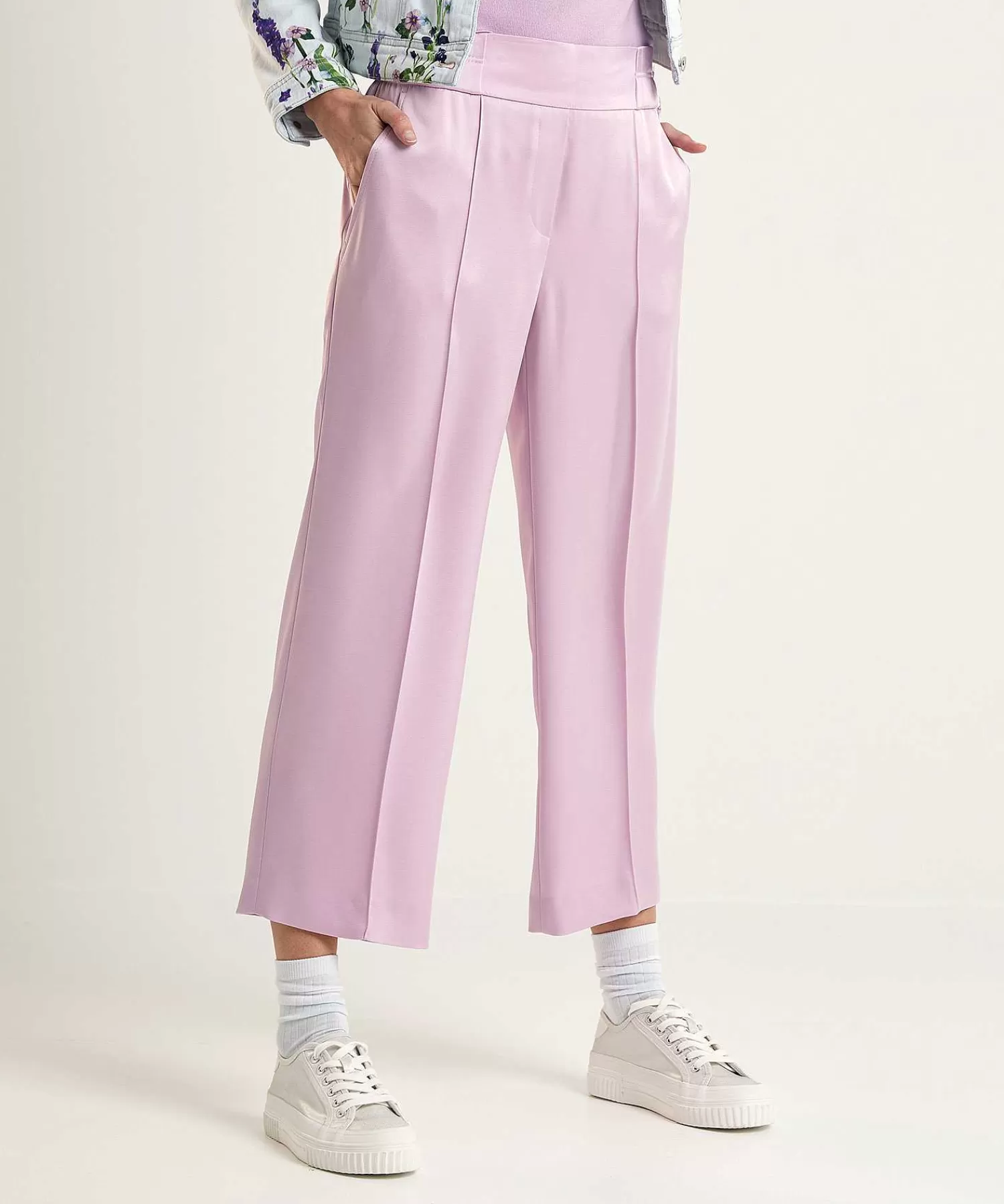 Broeken^Marc Cain Collections Marc Cain Silky Cropped Broek Washington