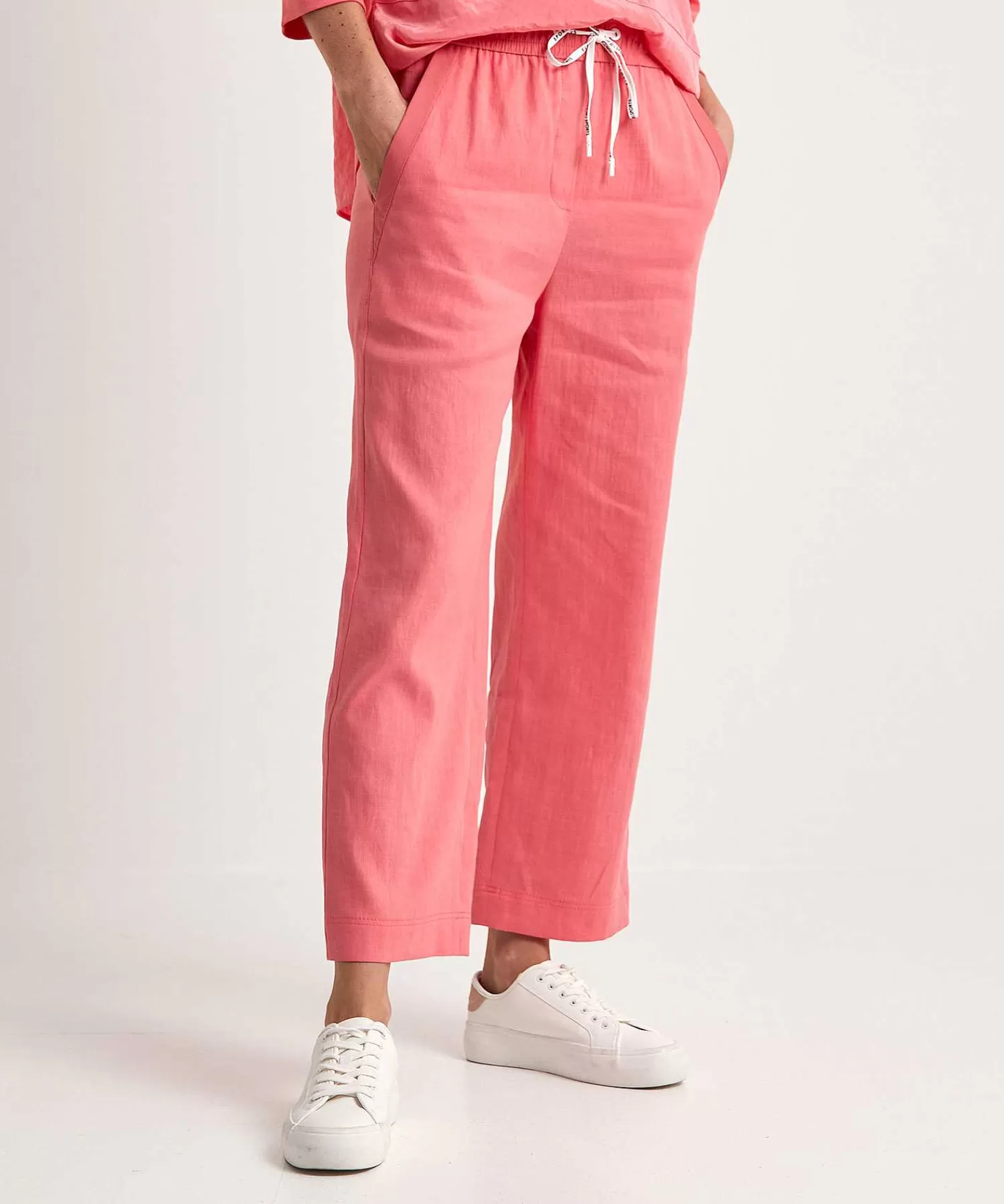 Broeken^Marc Cain Sports Cropped Broek Linnenmix Wusu