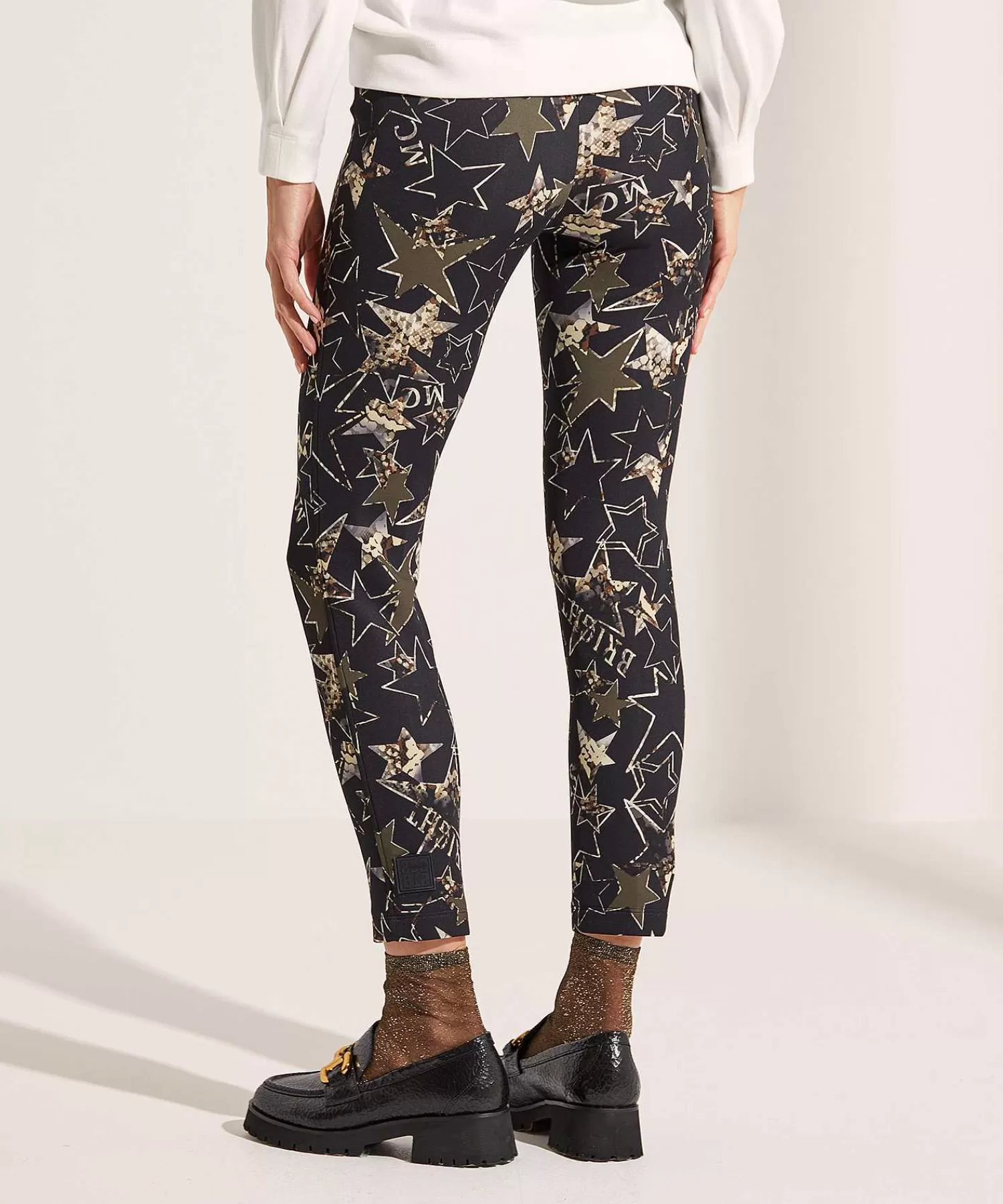 Broeken^Marc Cain Sports Scuba Broek Ster Print