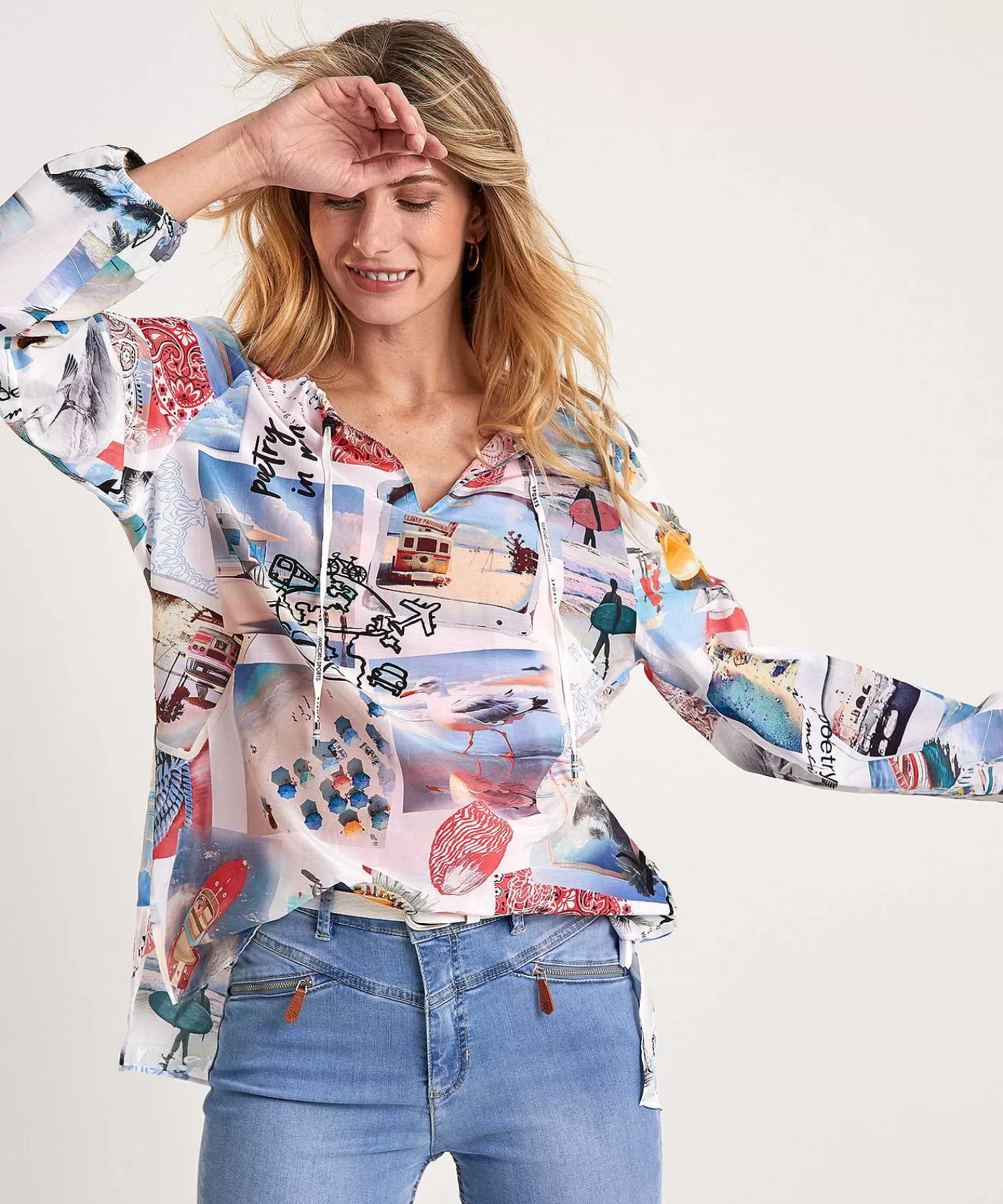 Blouses^Marc Cain Sports Tuniekblouse Fotoprint