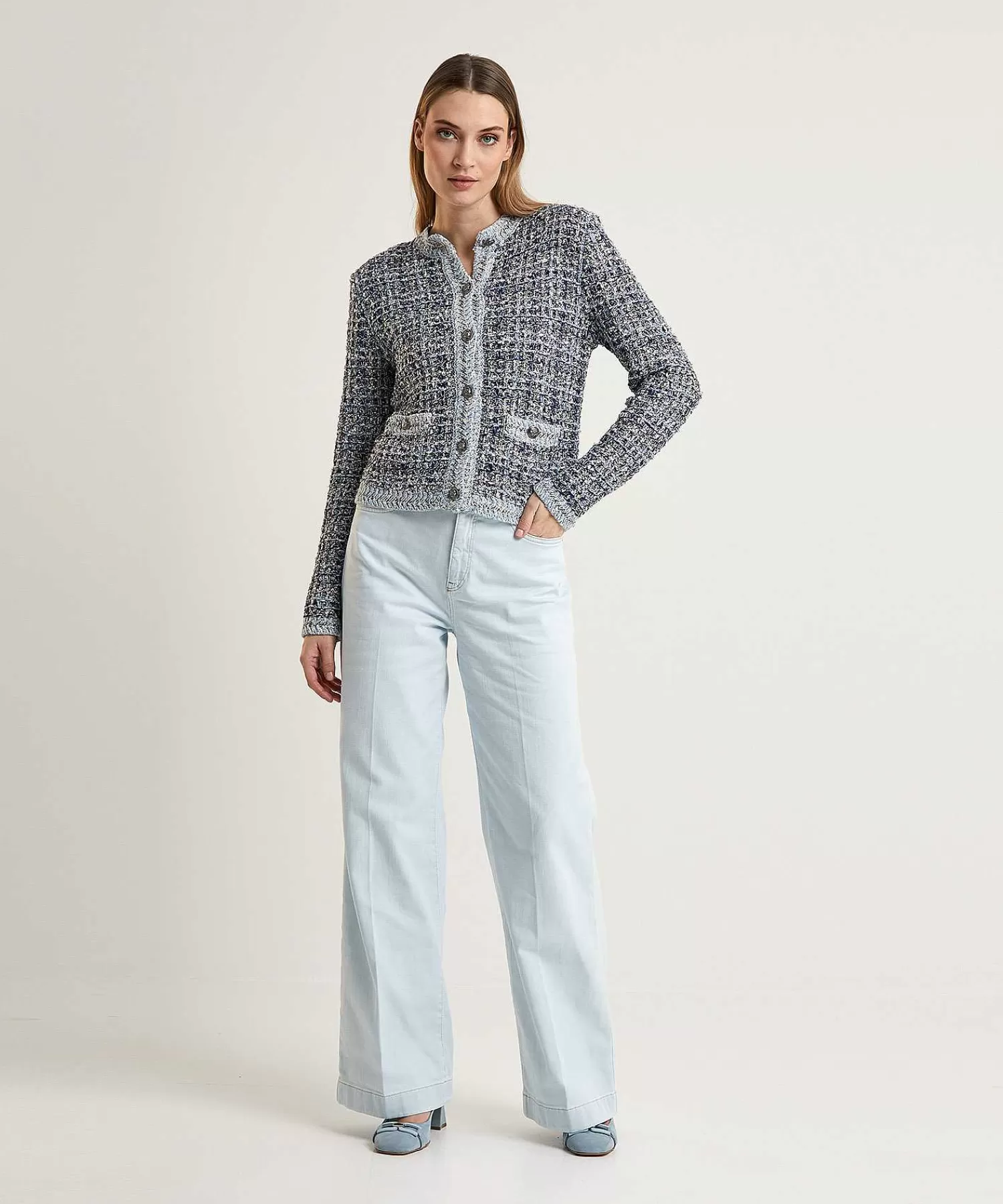 Jeans^Marc Cain Collections Marc Cain Wide Leg Jeans Met Sjaaltje Warri