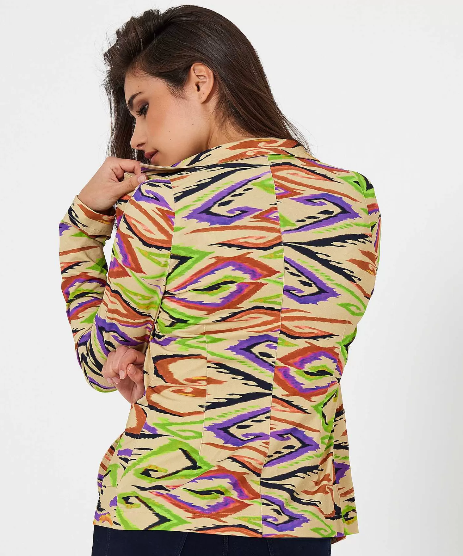 Blazers^ML Collections Slinky Blazer Swirl Print