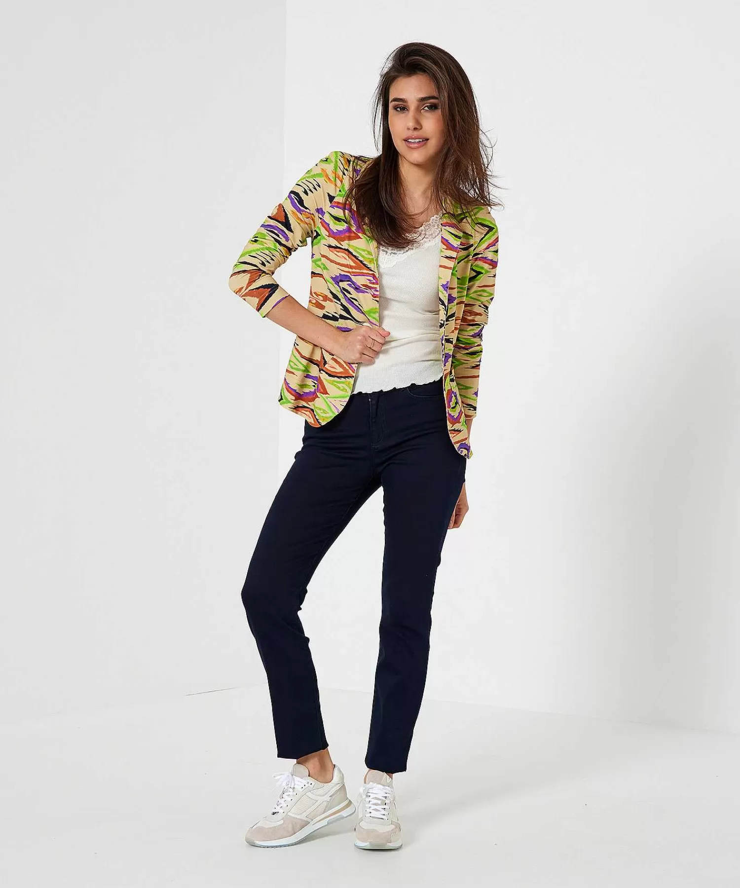 Blazers^ML Collections Slinky Blazer Swirl Print