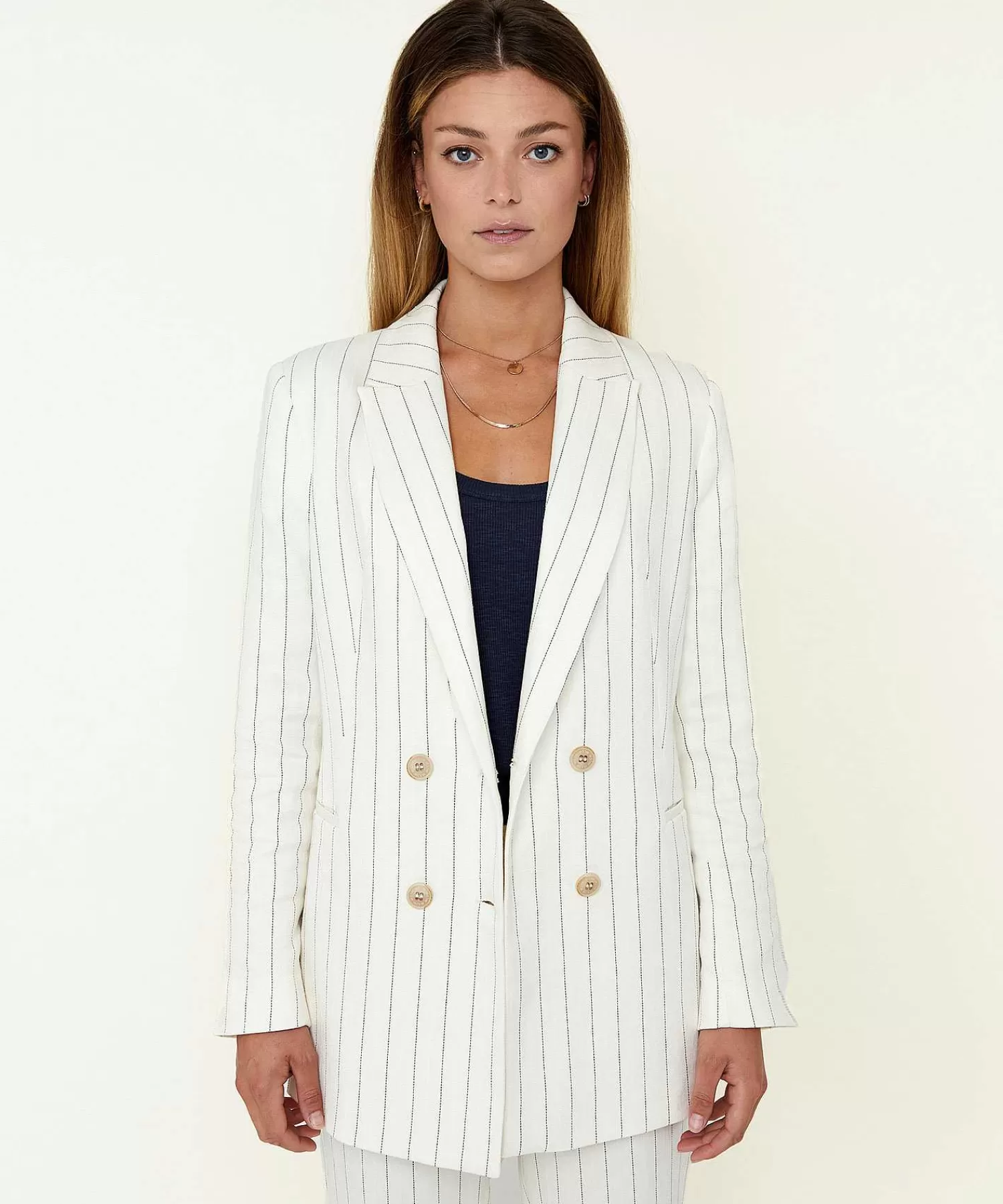 Blazers^Moscow Krijtstreep Blazer Georgina