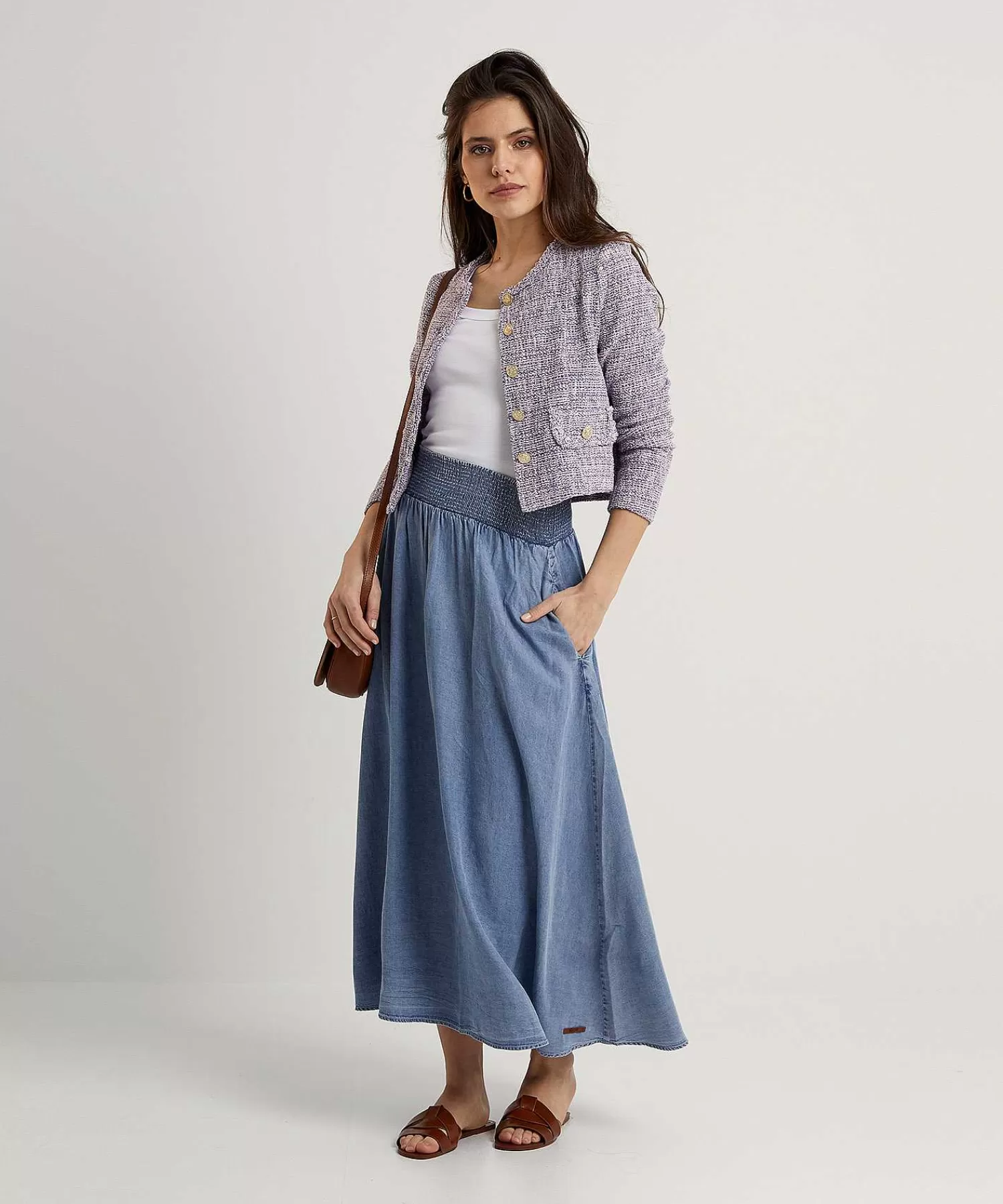 Rokken^Moscow Soft Denim Rok Pip