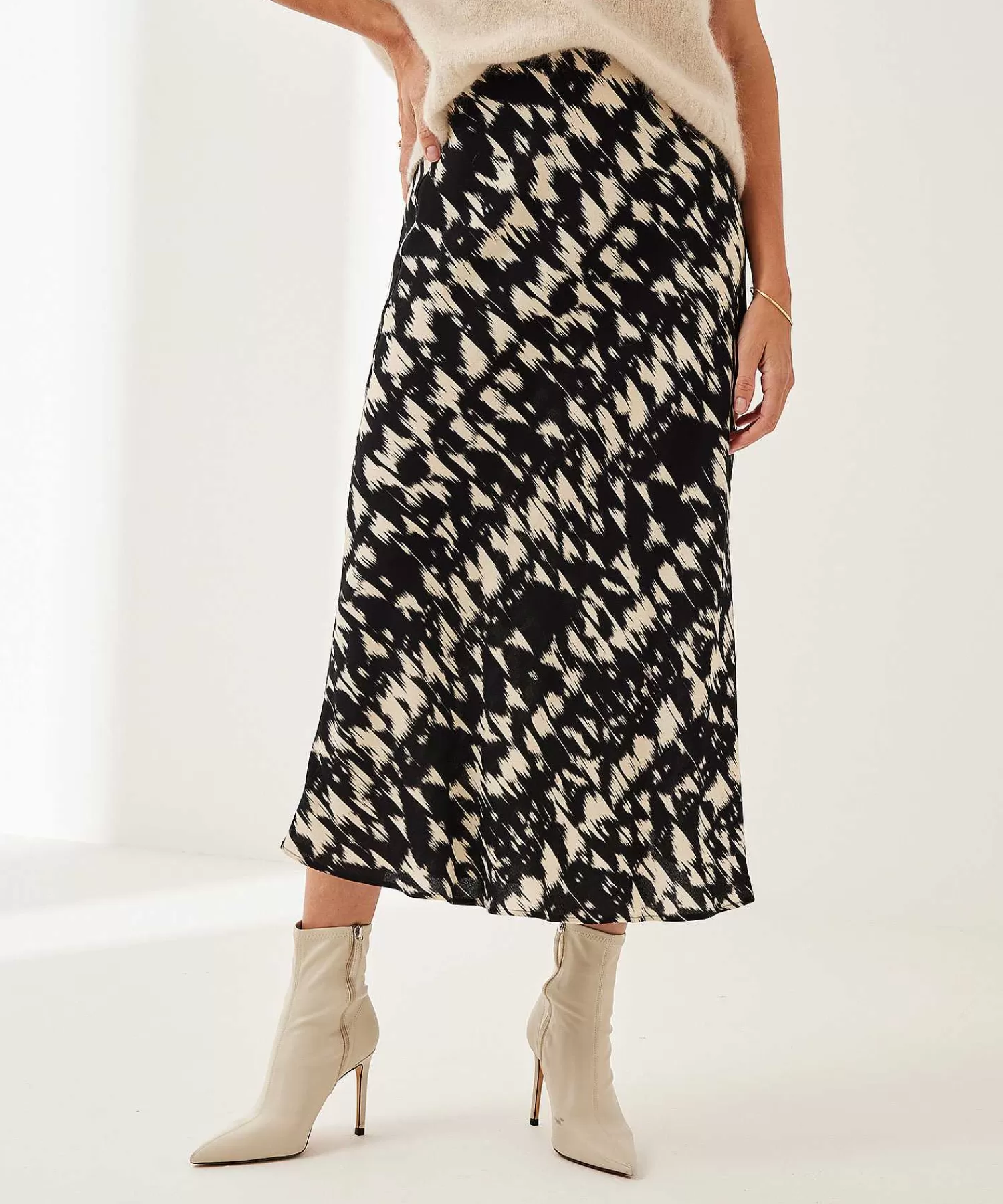 Rokken^No Man's Land Rok Viscose Crepe Veegprint