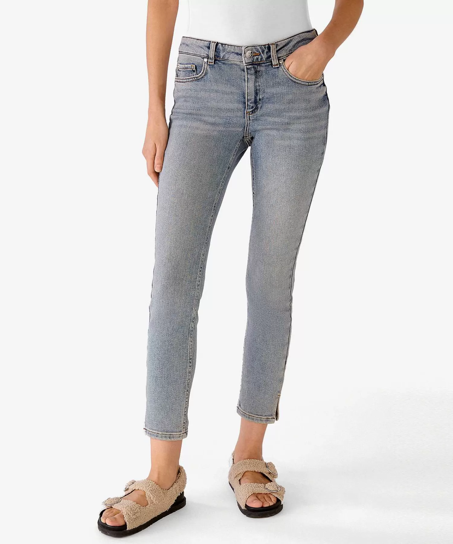 Jeans^OUI Cropped Jeans Skinny Splitjes