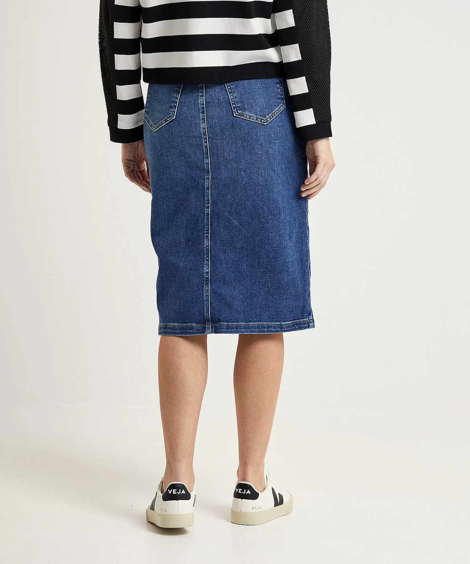 Rokken^OUI Denim Rok Met Split