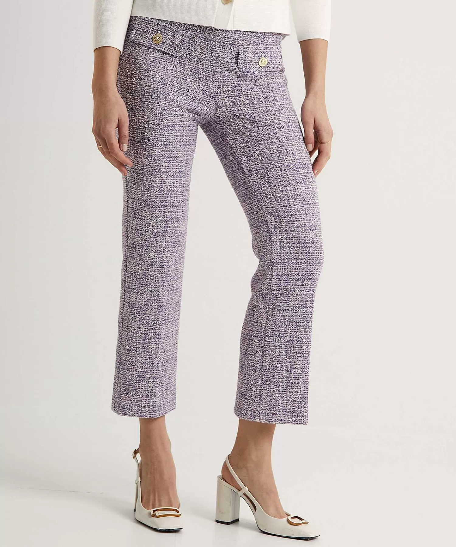 Broeken^OUI Kick Flare Boucle Broek