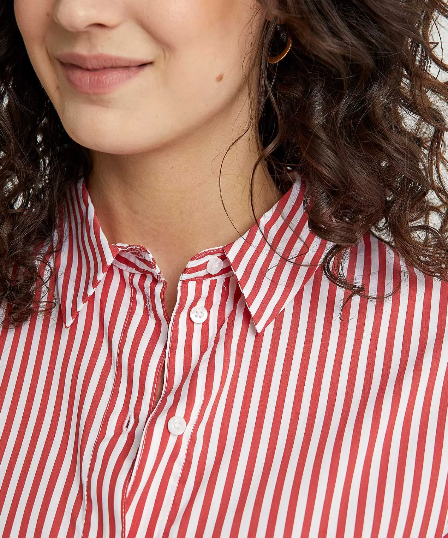 Blouses^OUI Langere Blouse Streep