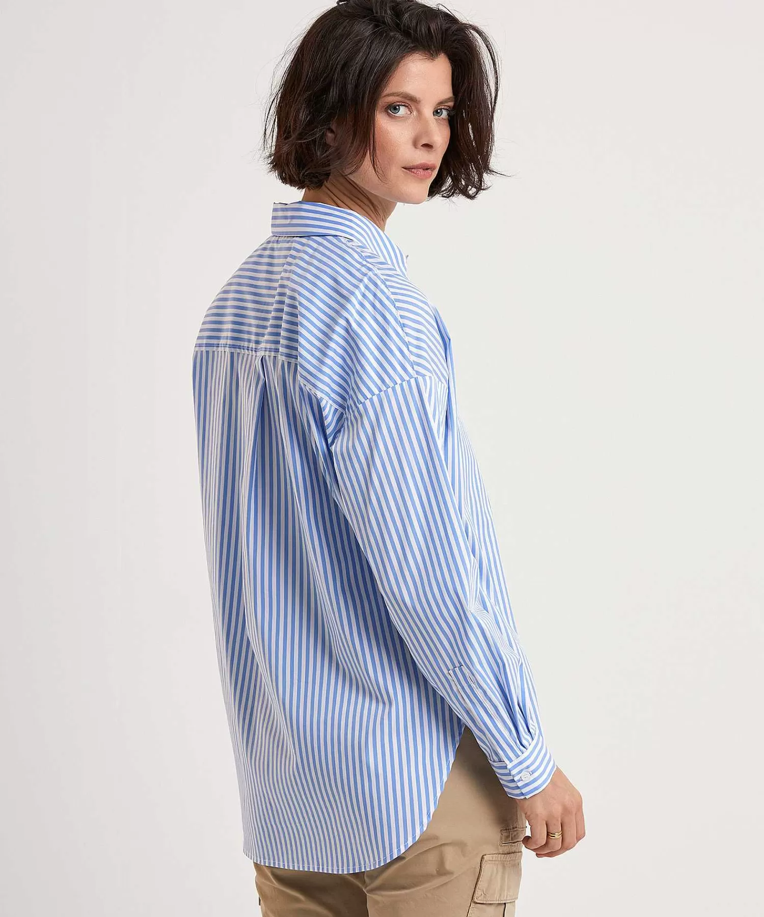 Blouses^OUI Langere Blouse Streep