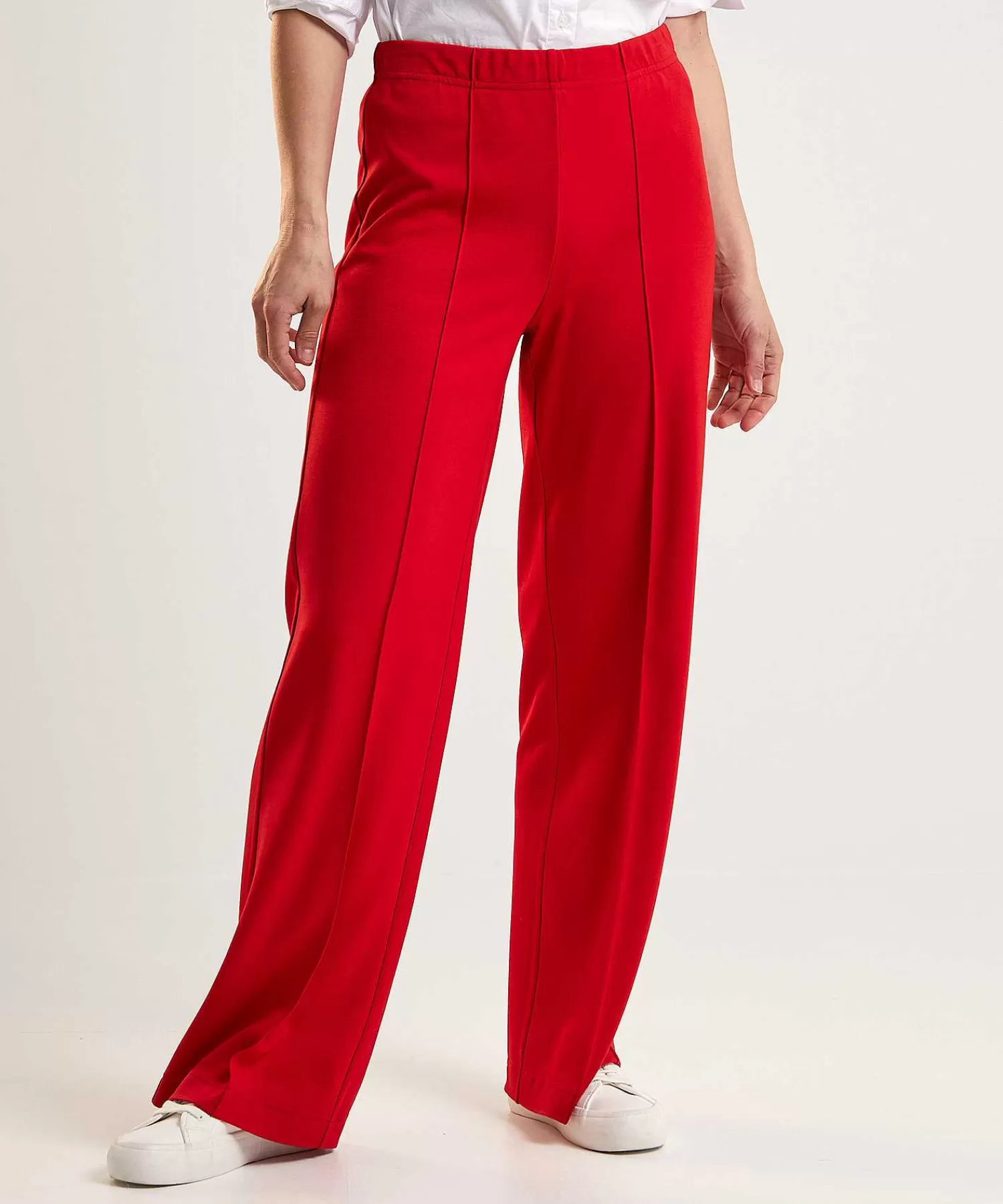 Broeken^OUI Wide Leg Jersey Broek