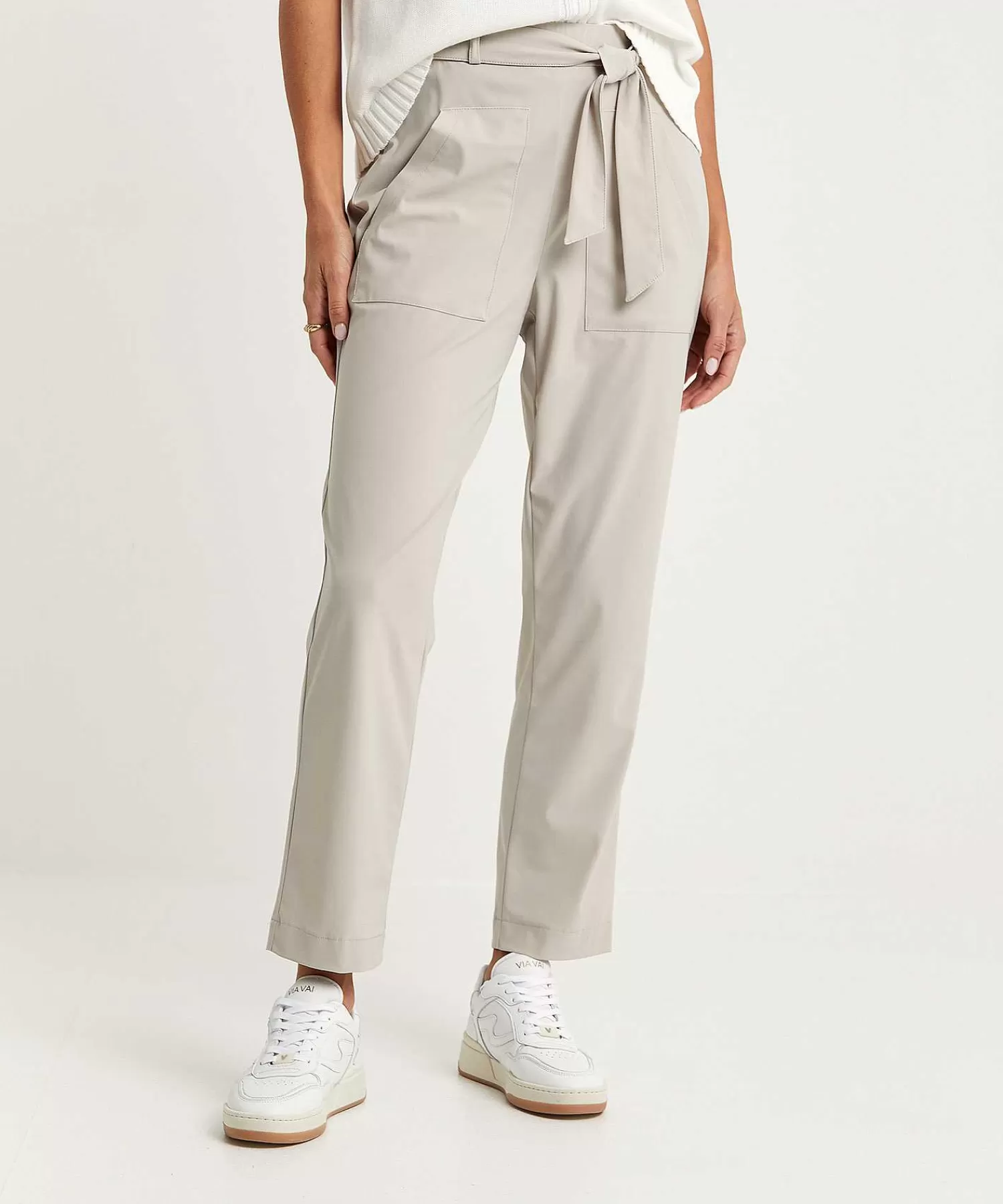 Broeken^Raffaello Rossi Relaxed Fit Travelstof Broek Ira