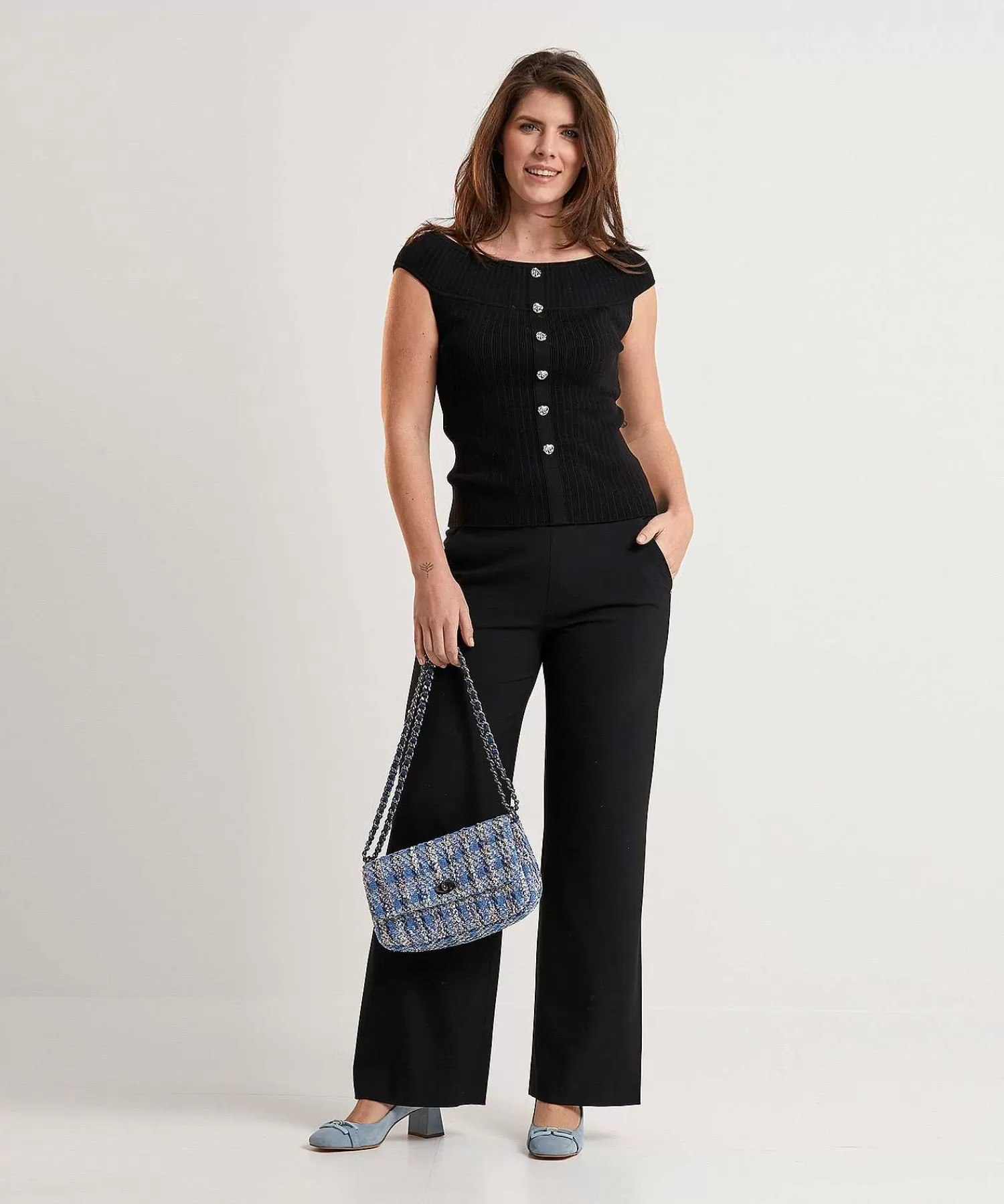 Broeken^Raffaello Rossi Wide Leg Broek Palina Long