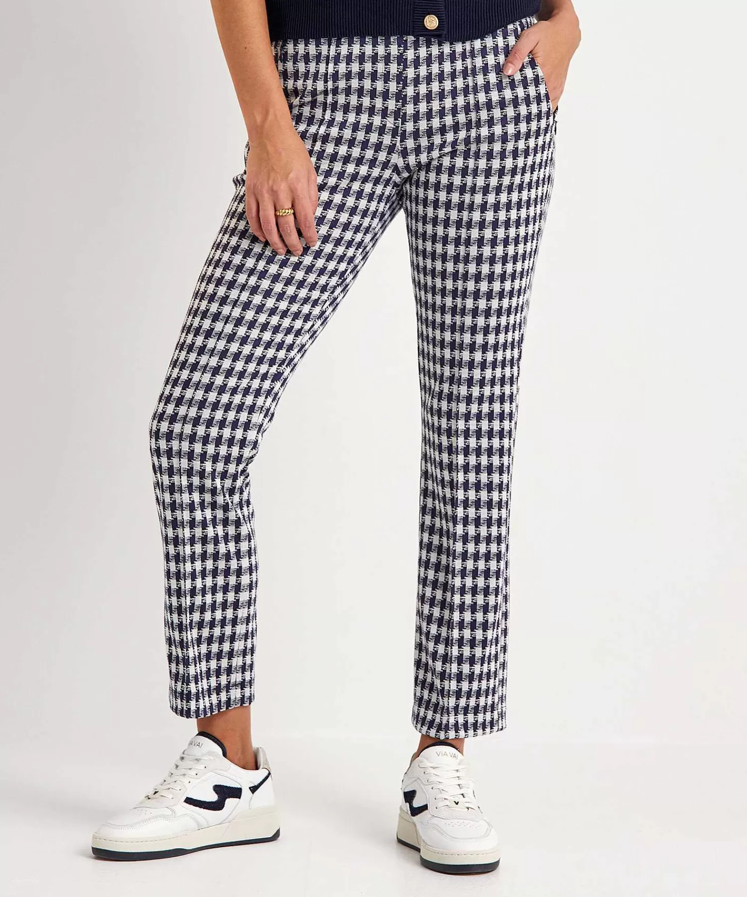 Broeken^Raphaela By Brax Super Slim Cropped Broek Lillyth Check