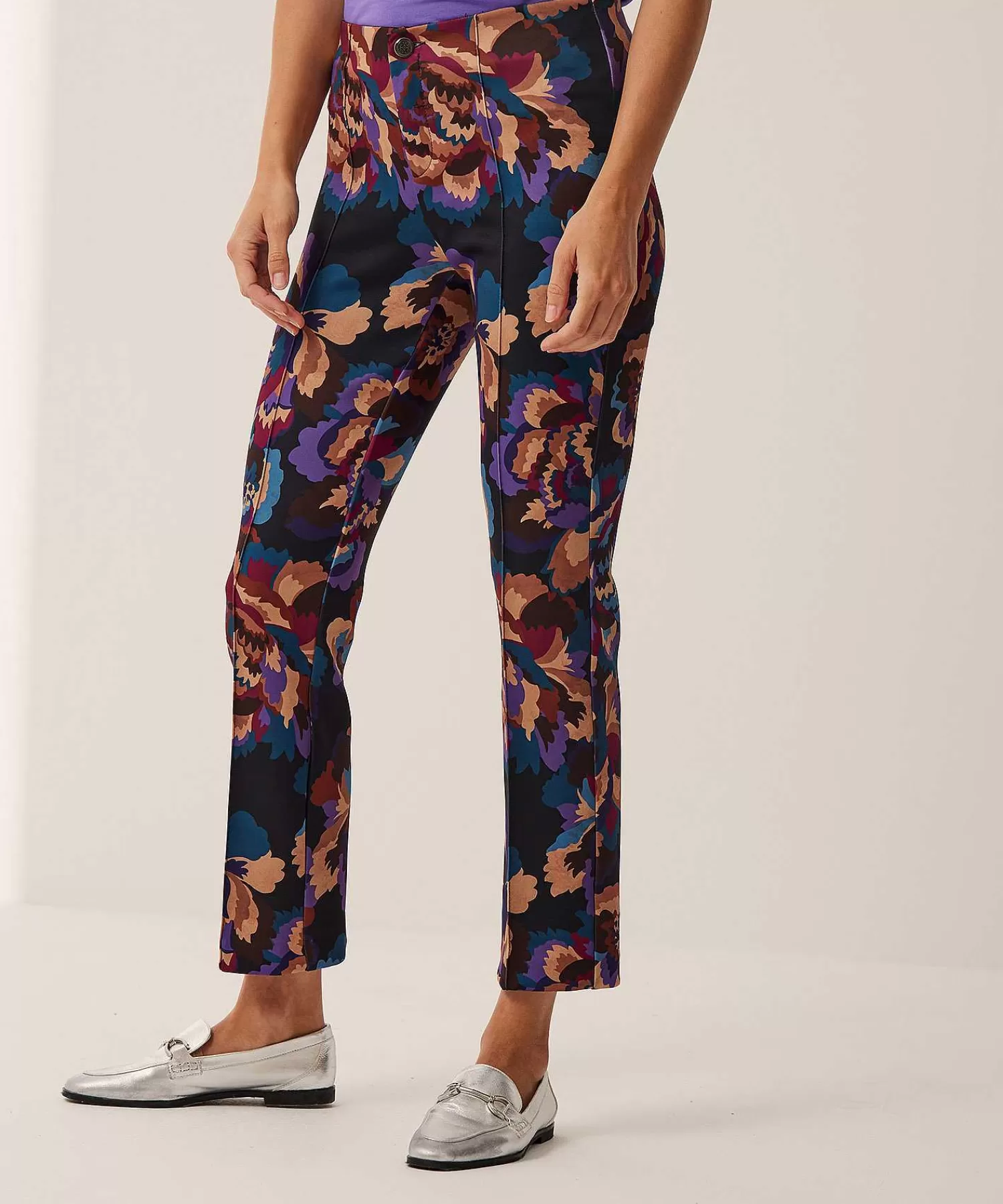 Broeken^Rosner Broek Scuba Flowerprint Alisa