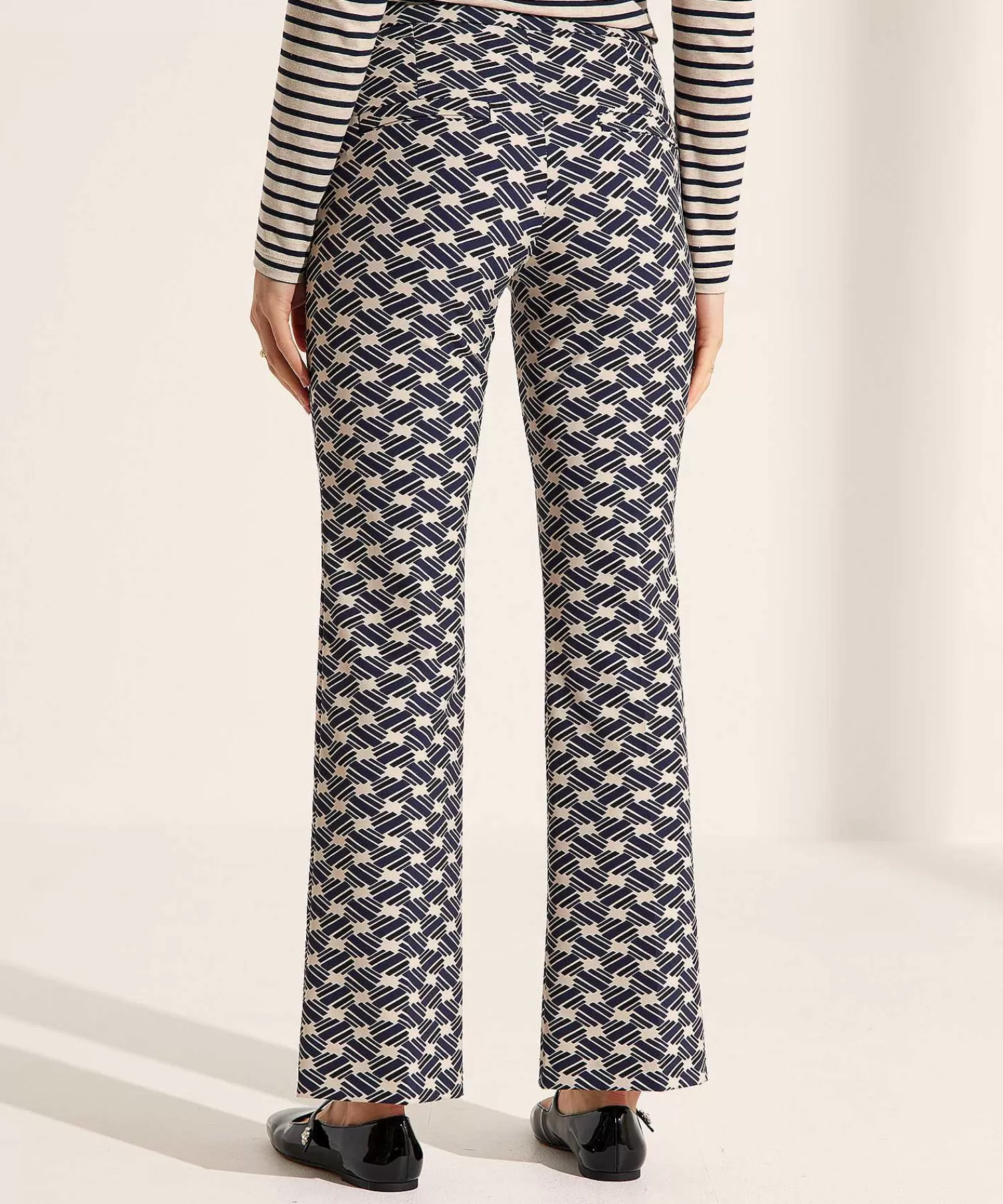 Broeken^Rosner Flared Broek Winter Techno Alisa Print