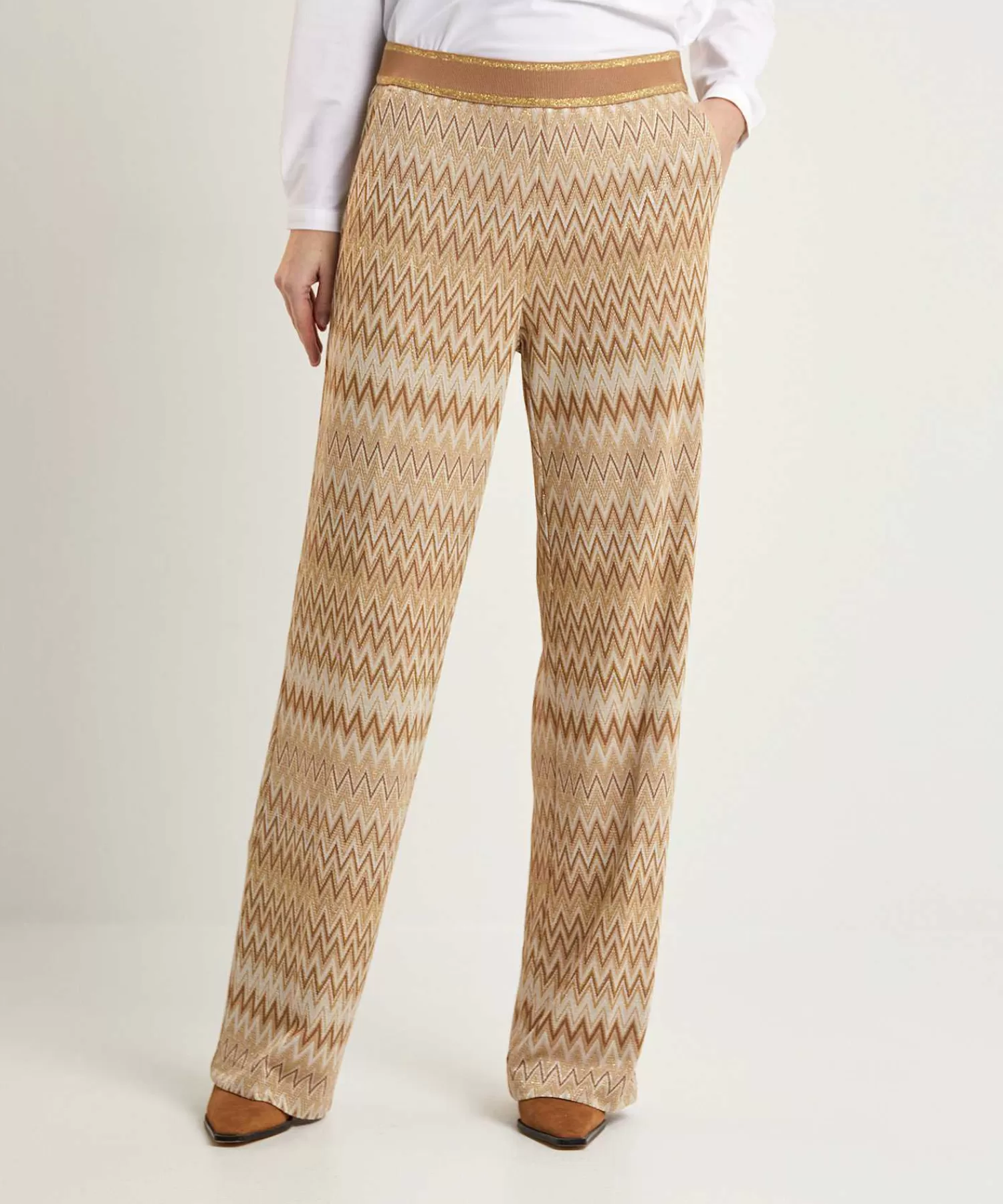 Broeken^Rosner Wide Leg Broek Lurex Mara