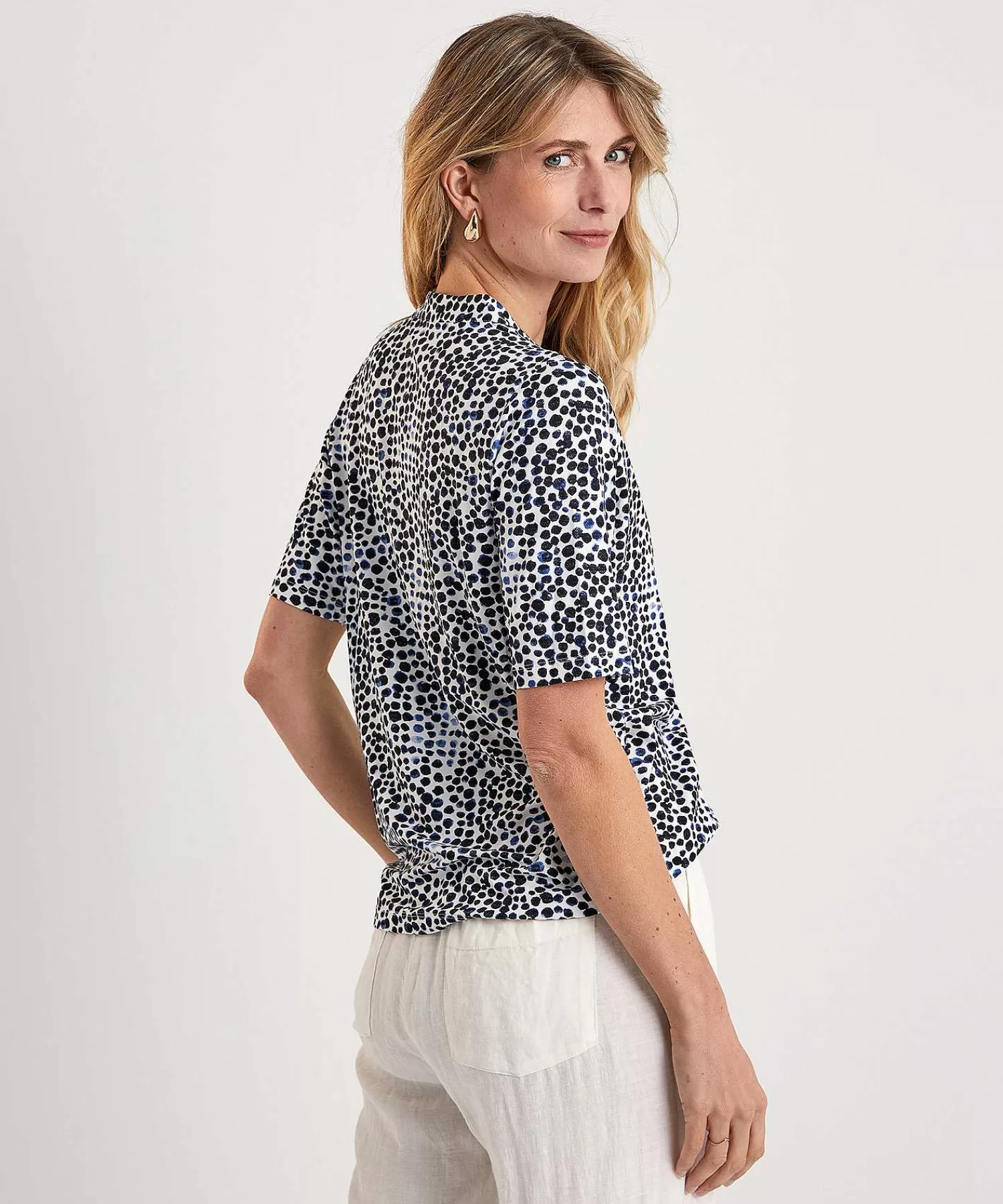 Shirts En Tops^* Shirt Met V-Hals Plooi Dots