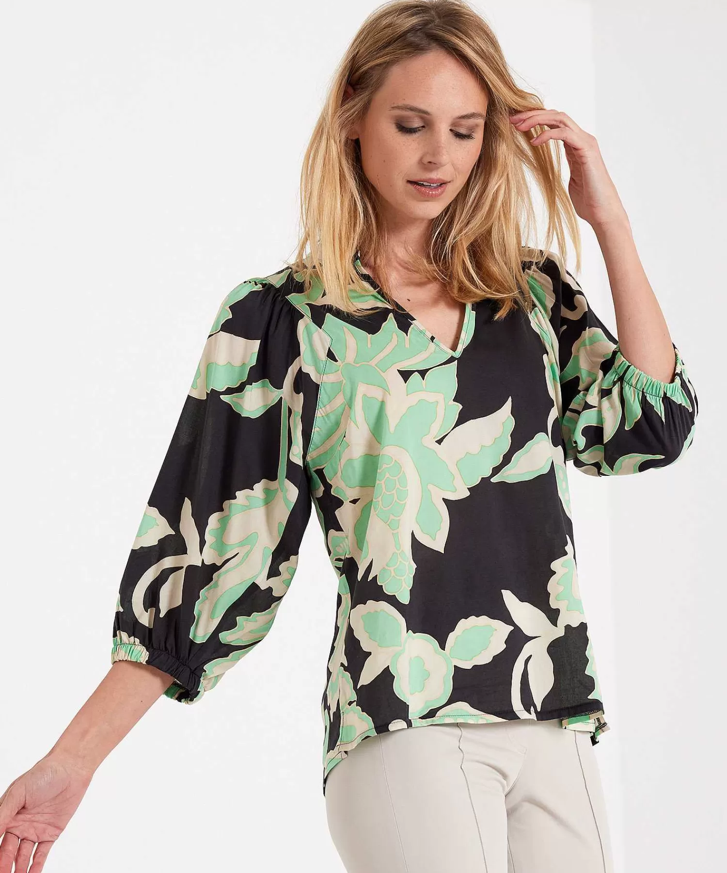 Blouses^Summum Blouse Botanical Print