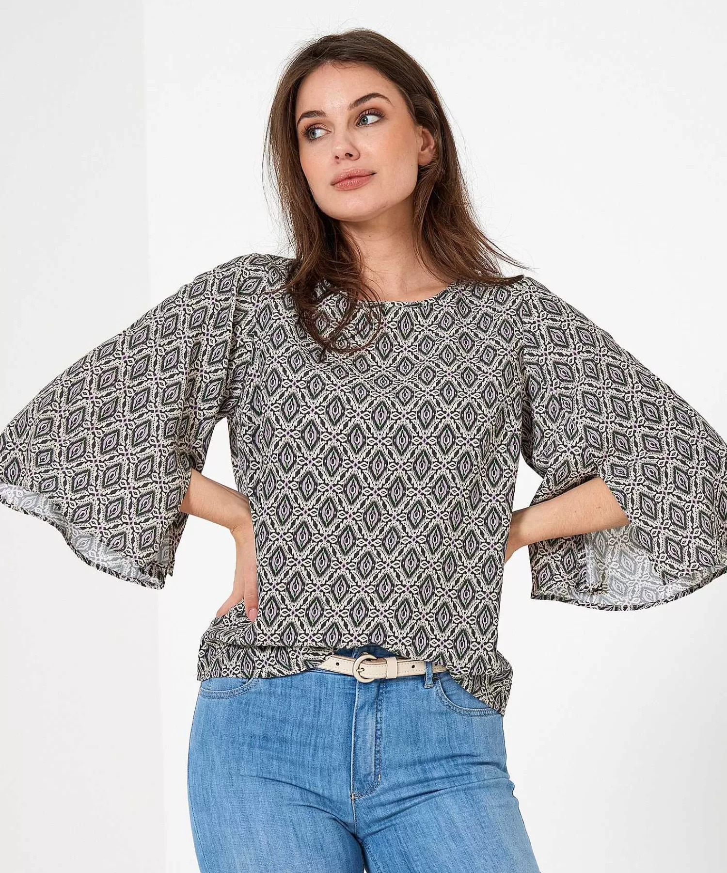 Blouses^Summum Blouse Ikatprint