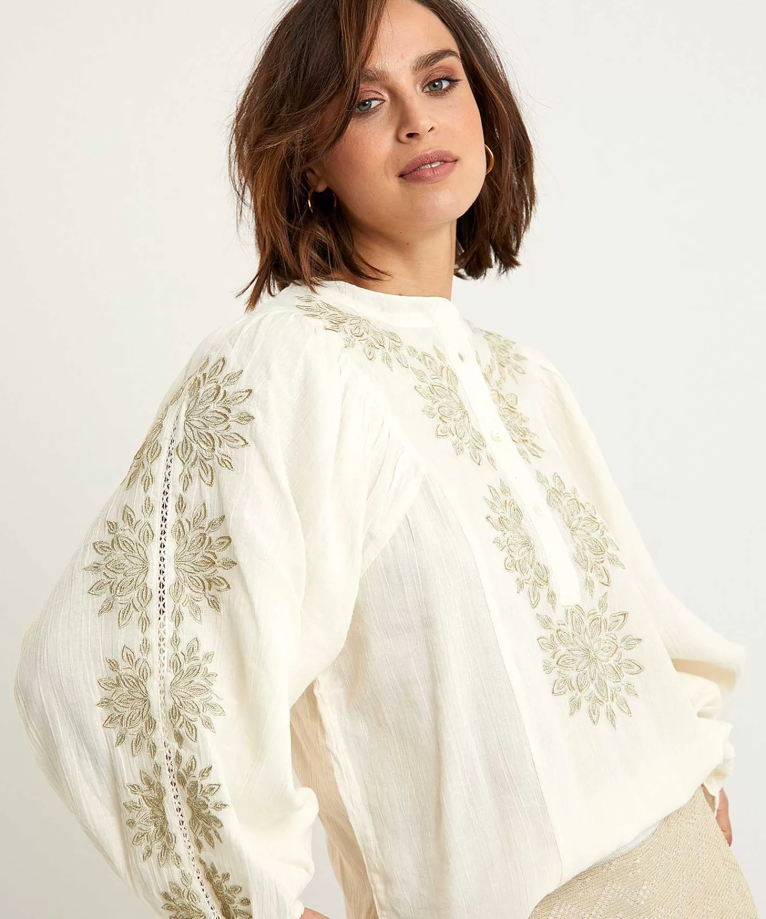 Blouses^Summum Blouse Lurex Embroidery