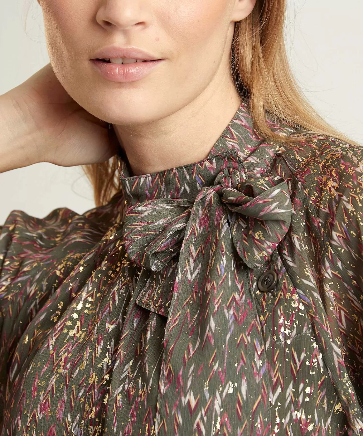 Blouses^Summum Blouse Met Folieprint