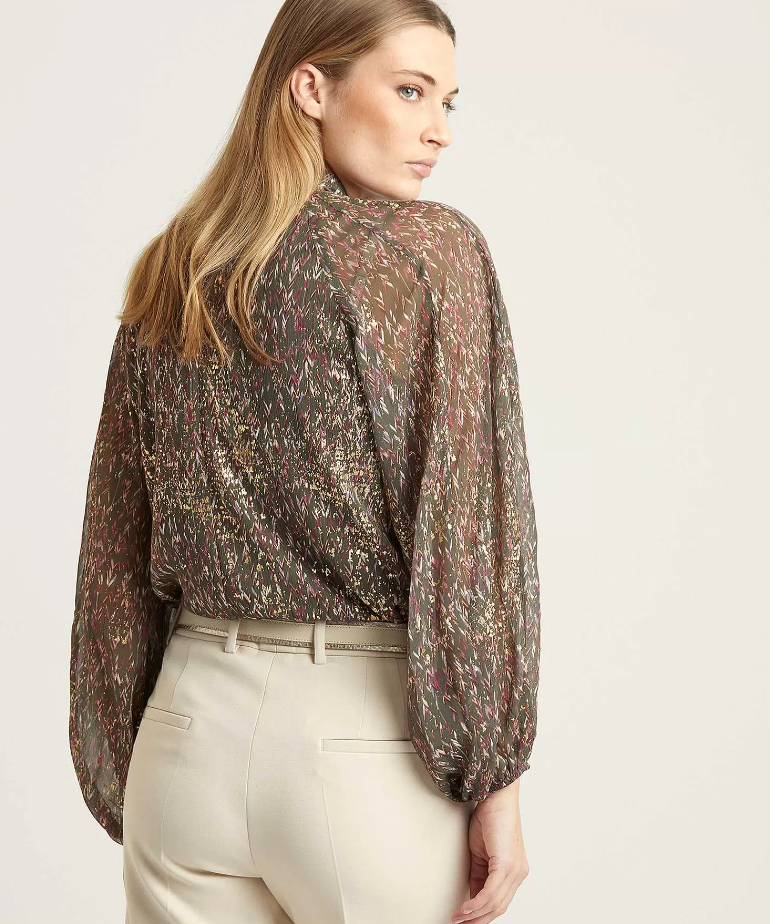 Blouses^Summum Blouse Met Folieprint