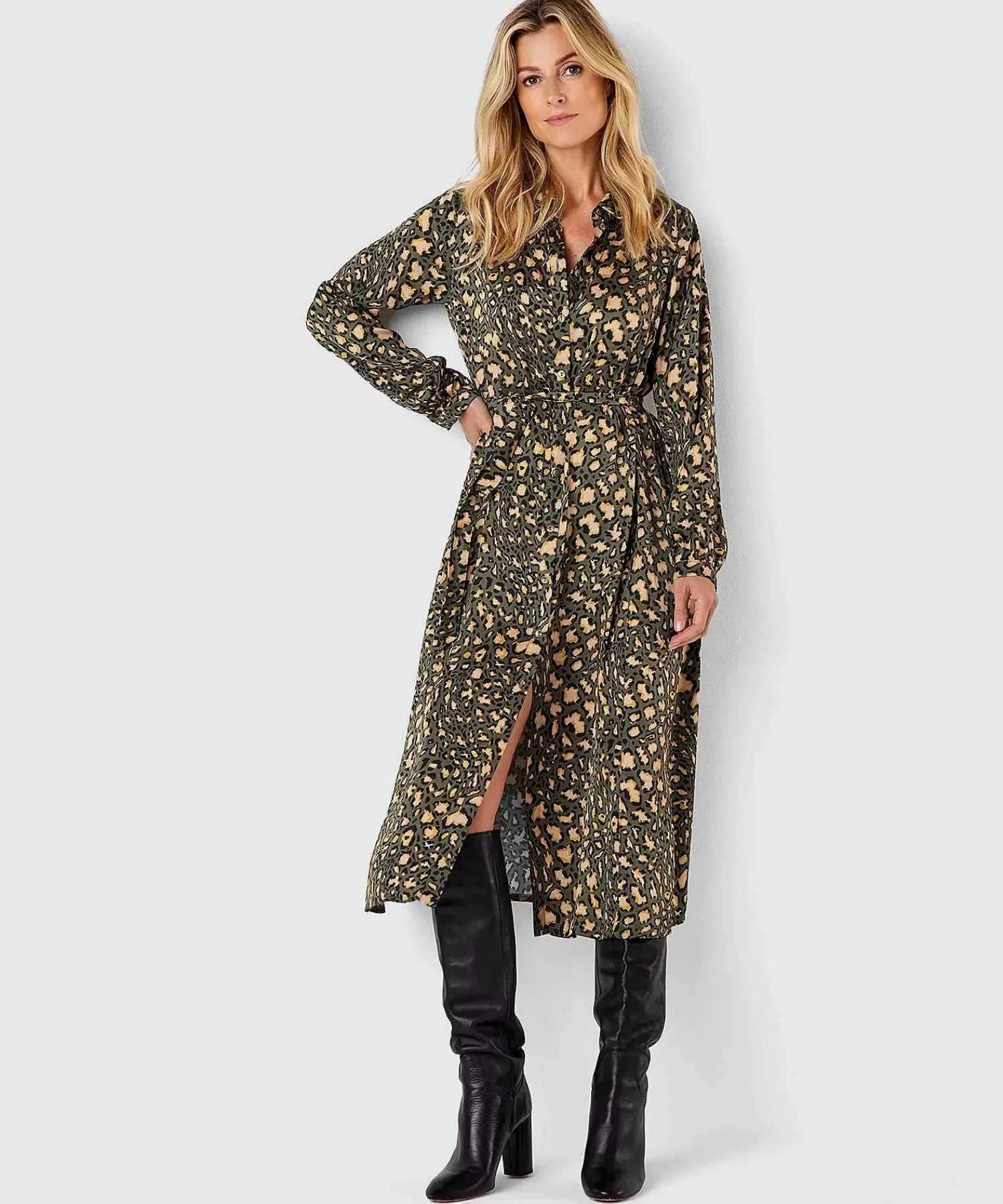 Jurken^Summum Blousejurk Animalprint