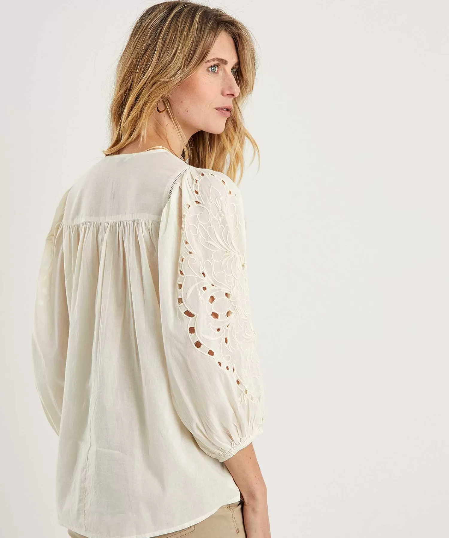 Blouses^Summum Broderie Blouse