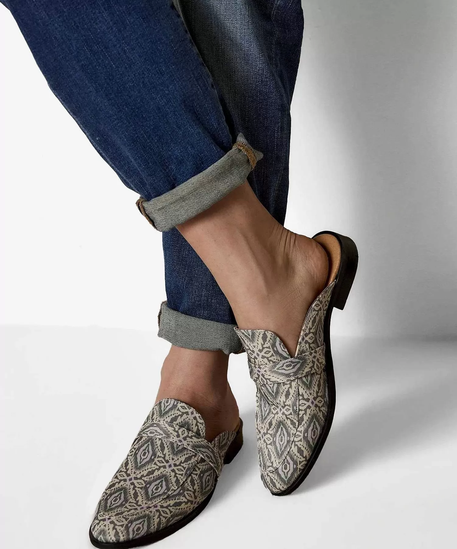 Schoenen^Summum Canvas Loafer Print